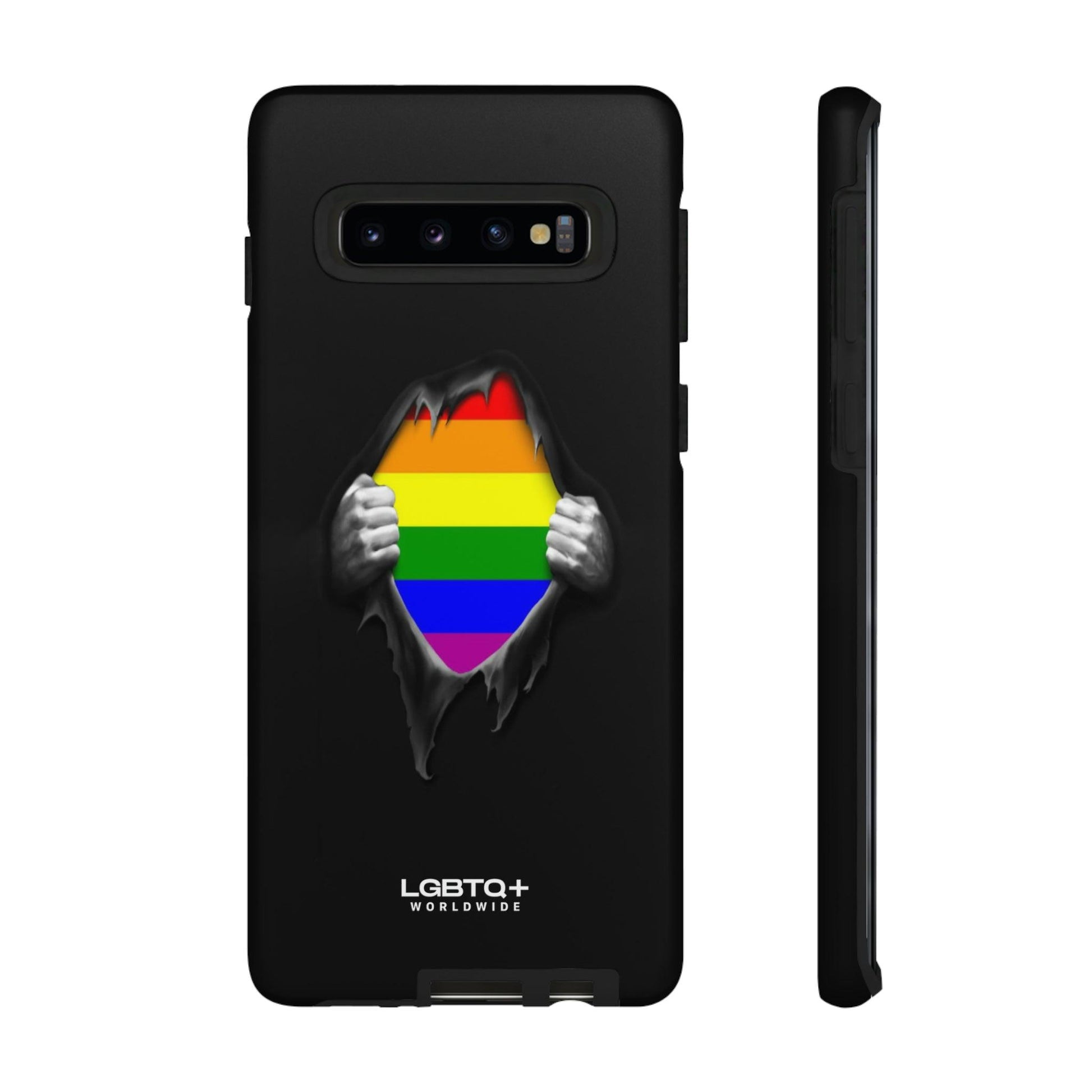 LGBTQWorldwide - ,,SCHWARZES LOCH" Doppelgehäuse Handyhülle Accessories, Glossy, iPhone Cases, Matte, Phone accessory, Phone Cases, Samsung Cases, Thermo, Valentine's Day Picks lgbtq Bekleidung Accessoires unisex Zubehör