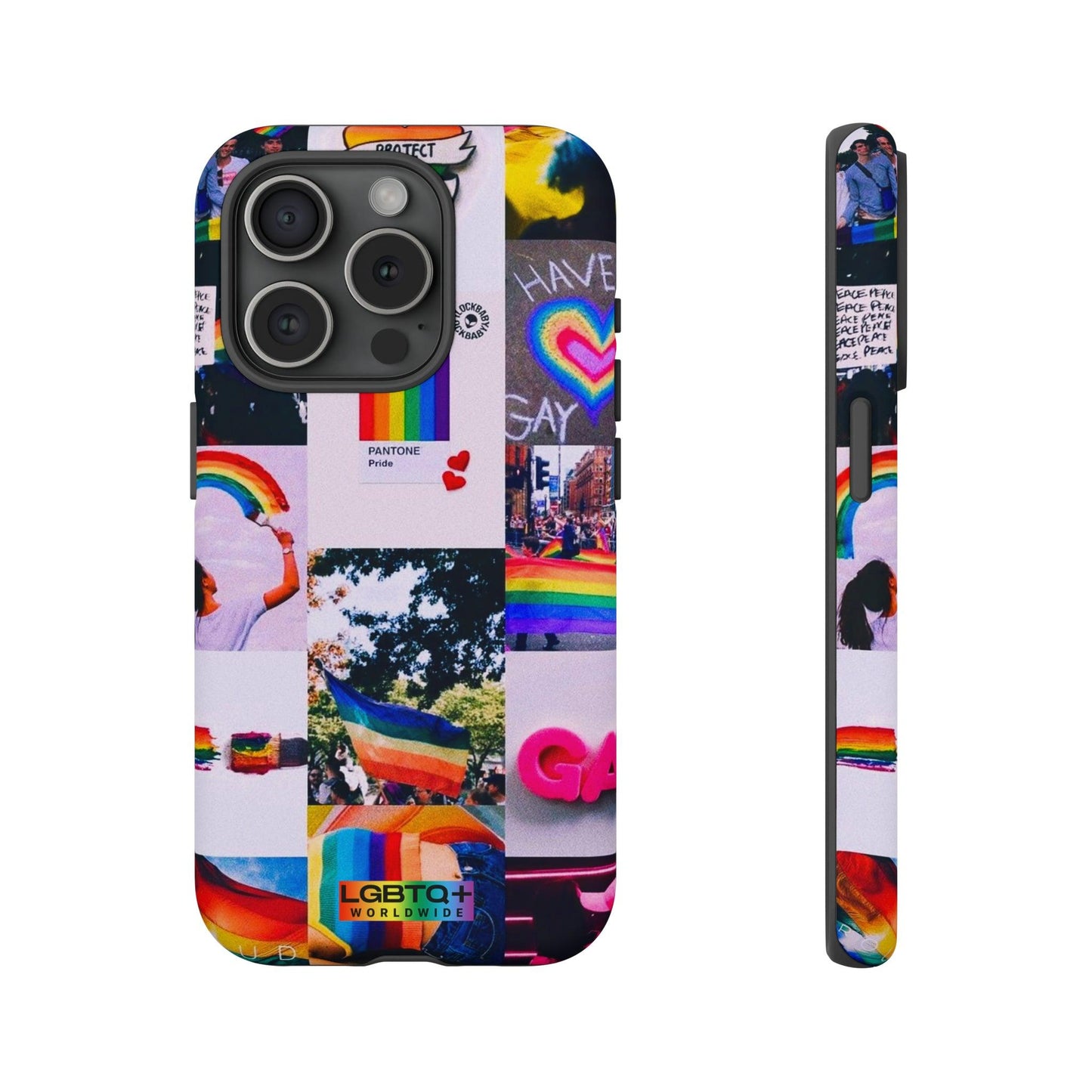 LGBTQWorldwide - ,,REGENBOGEN" Doppelgehäuse Handyhülle Accessories, Glossy, iPhone Cases, Matte, Phone accessory, Phone Cases, Samsung Cases, Thermo, Valentine's Day Picks lgbtq Bekleidung Accessoires unisex Zubehör