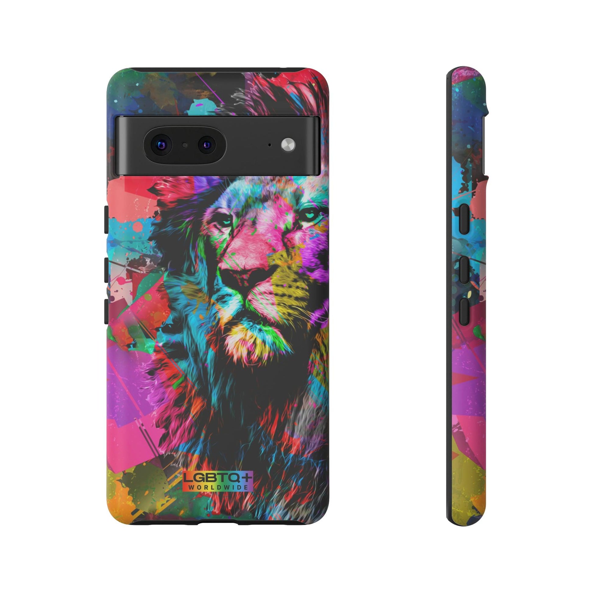 LGBTQWorldwide - ,,STARKER LÖWE" Doppelgehäuse Handyhülle Accessories, Glossy, iPhone Cases, Matte, Phone accessory, Phone Cases, Samsung Cases, Thermo, Valentine's Day Picks lgbtq Bekleidung Accessoires unisex Zubehör