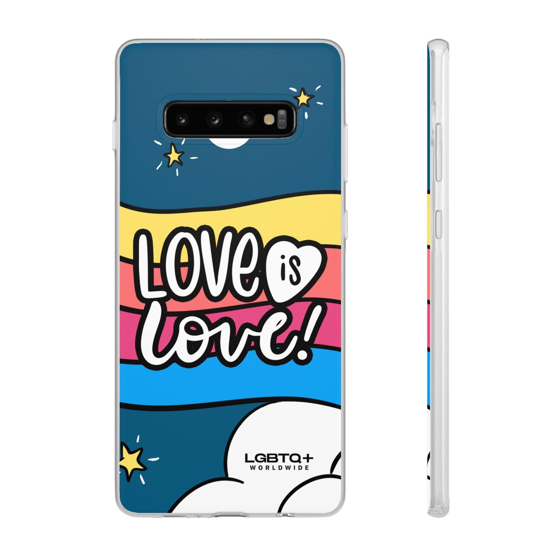 LGBTQWorldwide - ,,LIEBES WOLKE" Flexible Handyhülle Accessories, Case, iPhone, iPhone Cases, Phone accessory, Phone Cases, Samsung Cases, silikon, Valentine's Day promotion lgbtq Bekleidung Accessoires unisex Zubehör