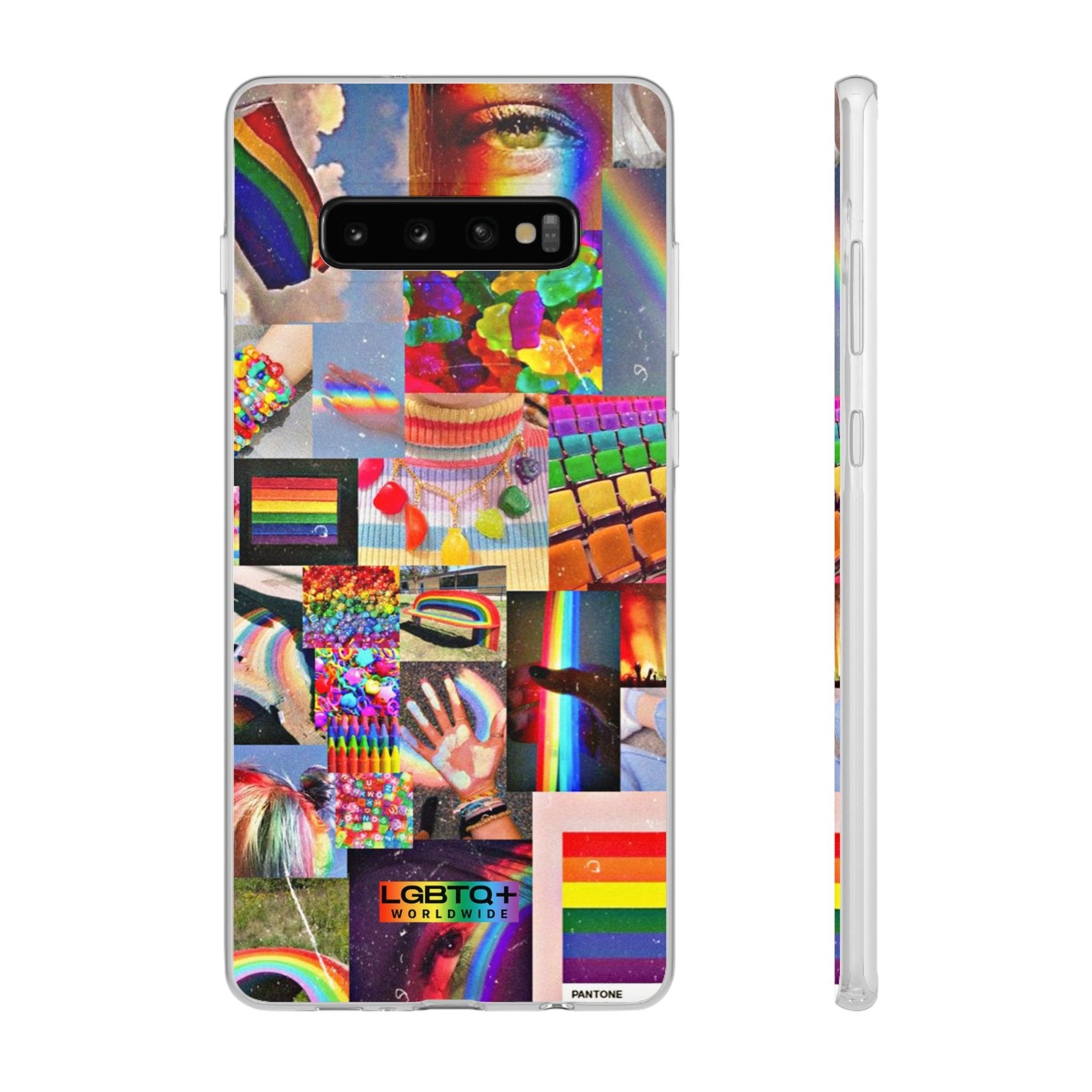 LGBTQWorldwide - ,,COMMUNITY" Flexible Handyhülle Accessories, Case, iPhone, iPhone Cases, Phone accessory, Phone Cases, Samsung Cases, silikon, Valentine's Day promotion lgbtq Bekleidung Accessoires unisex Zubehör