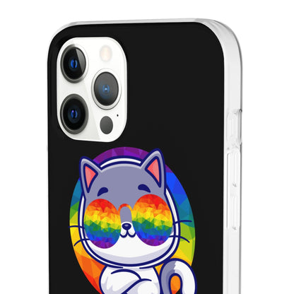 LGBTQWorldwide - ,,PURRIDE" Flexible Handyhülle Accessories, Case, iPhone, iPhone Cases, Phone accessory, Phone Cases, Samsung Cases, silikon, Valentine's Day promotion lgbtq Bekleidung Accessoires unisex Zubehör