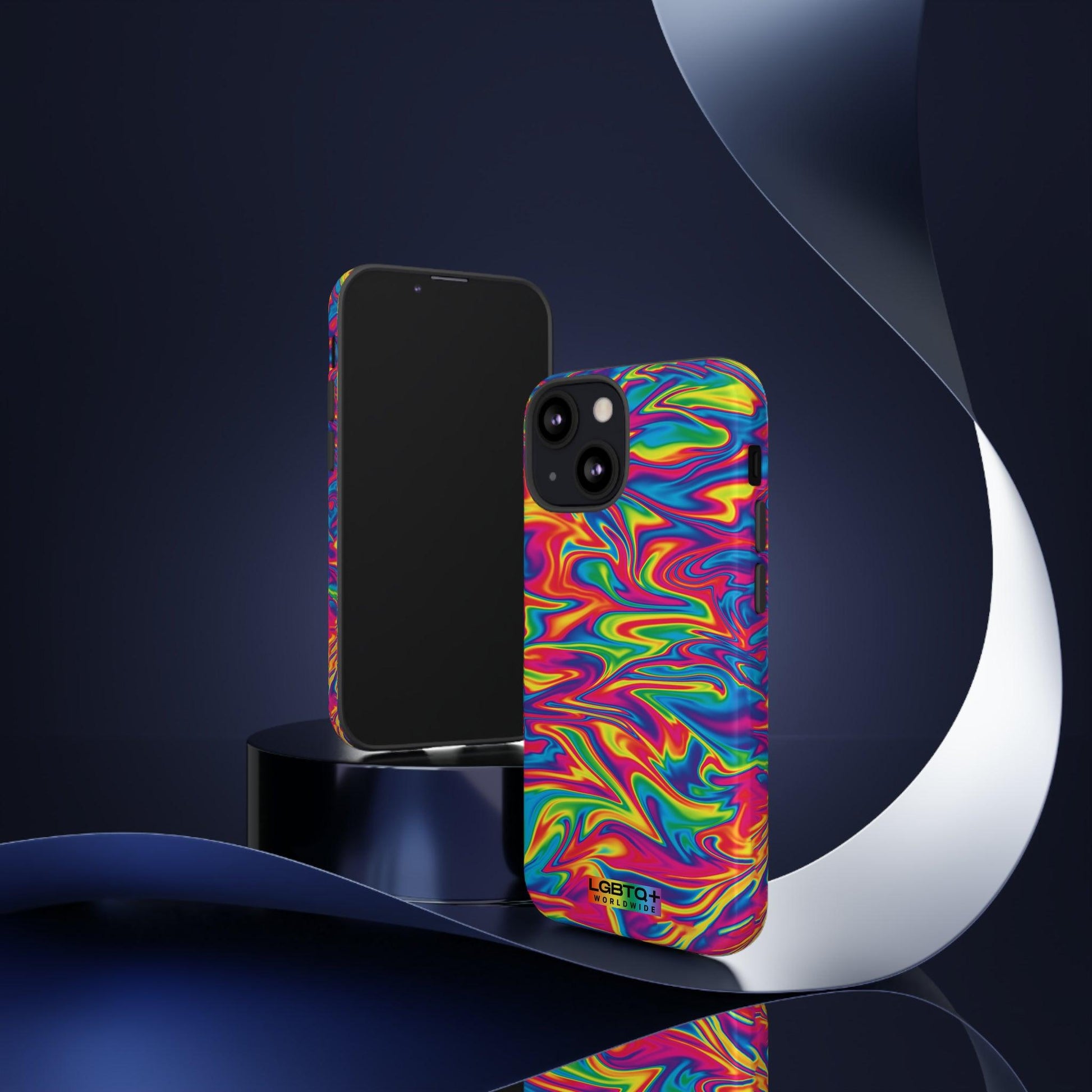 LGBTQWorldwide - ,,ABSTRACT" Doppelgehäuse Handyhülle Accessories, Glossy, iPhone Cases, Matte, Phone accessory, Phone Cases, Samsung Cases, Thermo, Valentine's Day Picks lgbtq Bekleidung Accessoires unisex Zubehör