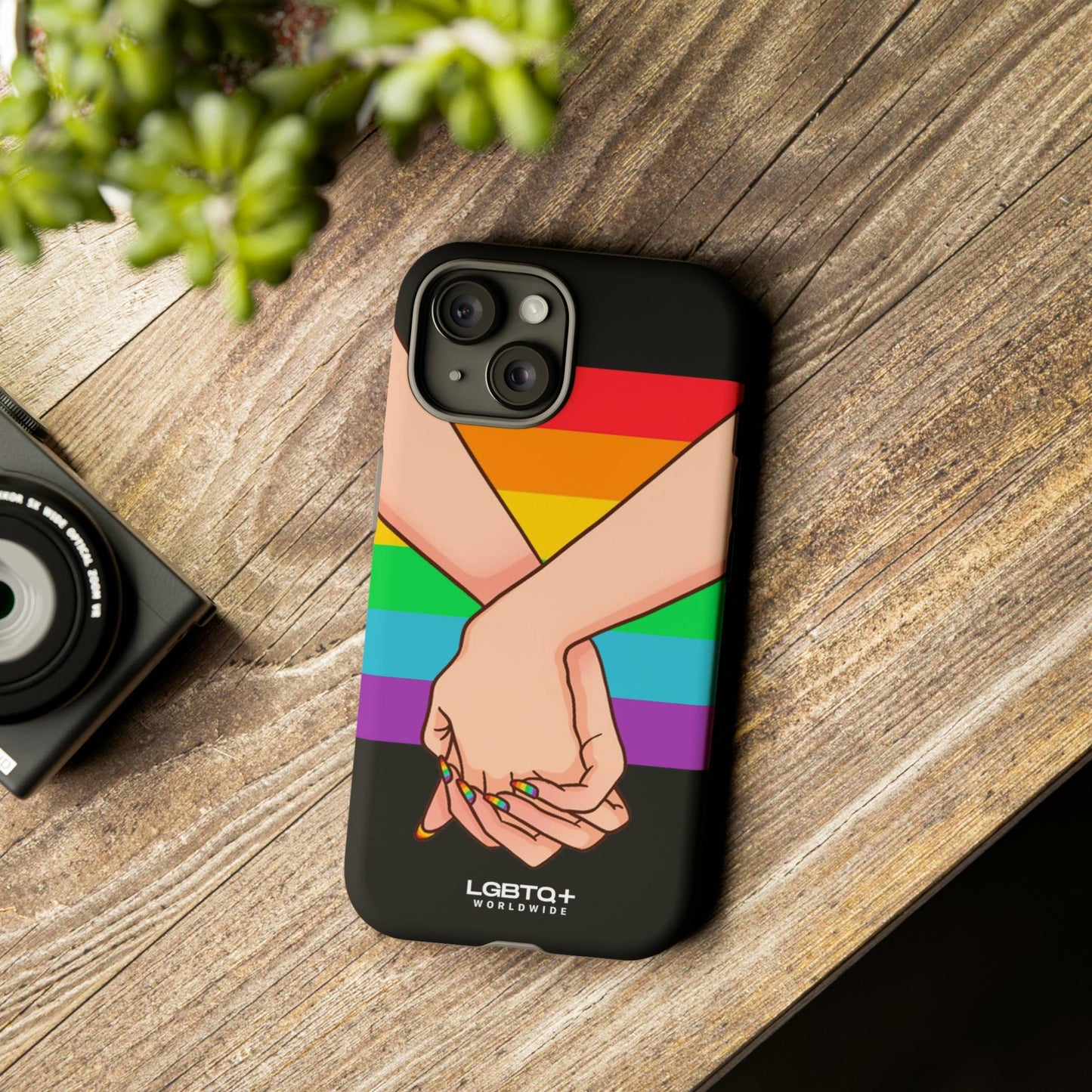 LGBTQWorldwide - ,,TOGETHER PRIDE" Doppelgehäuse Handyhülle Accessories, Glossy, iPhone Cases, Matte, Phone accessory, Phone Cases, Samsung Cases, Thermo, Valentine's Day Picks lgbtq Bekleidung Accessoires unisex Zubehör