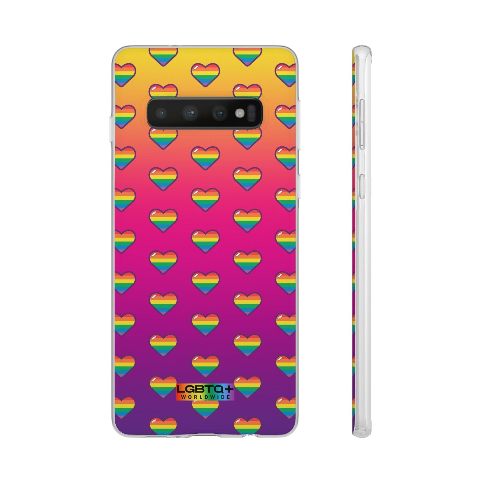 LGBTQWorldwide - ,,HERZEN" Flexible Handyhülle Accessories, Case, iPhone, iPhone Cases, Phone accessory, Phone Cases, Samsung Cases, silikon, Valentine's Day promotion lgbtq Bekleidung Accessoires unisex Zubehör