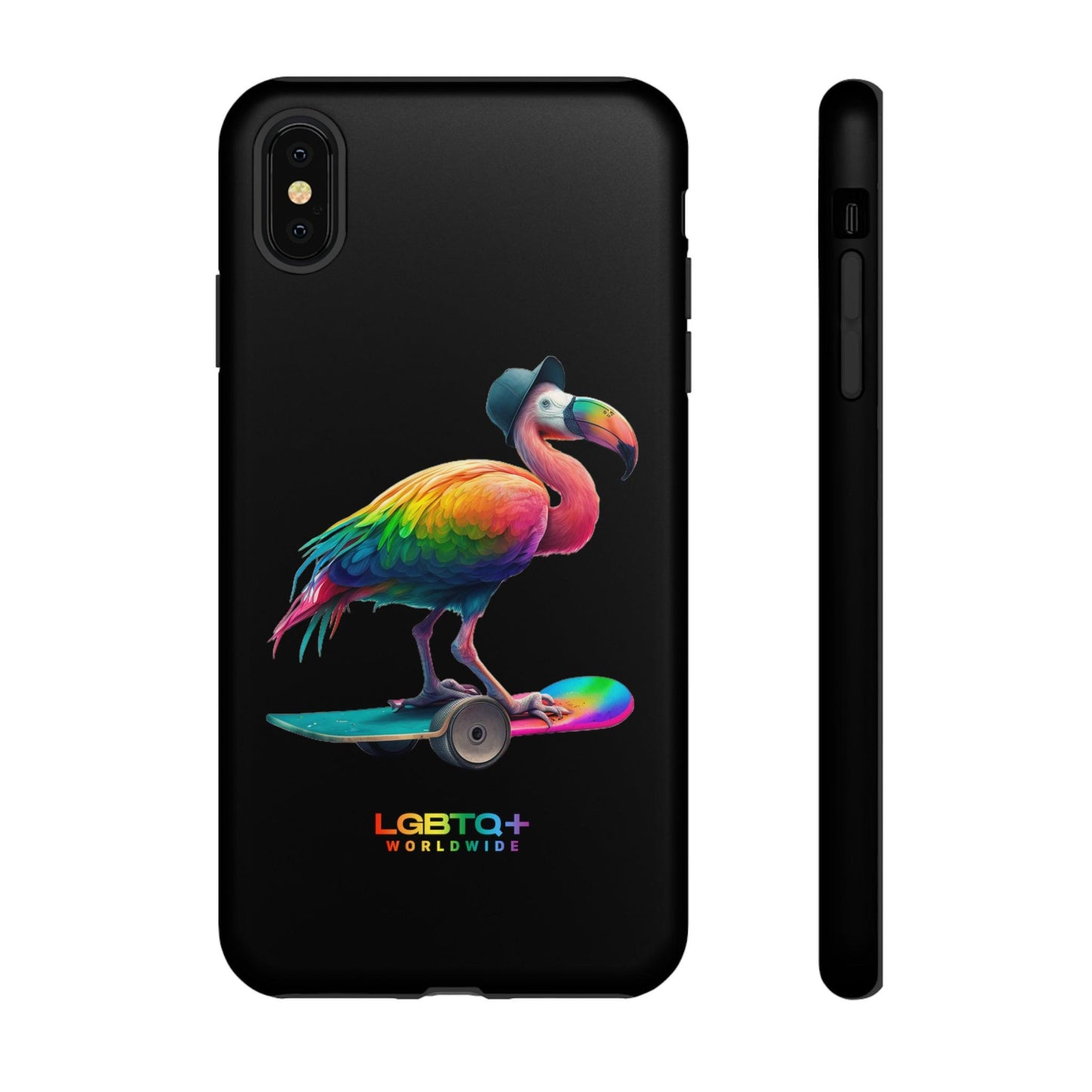 LGBTQWorldwide - ,,FLAMINGO" Doppelgehäuse Handyhülle Accessories, Glossy, iPhone Cases, Matte, Phone accessory, Phone Cases, Samsung Cases, tough, Valentine's Day Picks lgbtq Bekleidung Accessoires unisex Zubehör