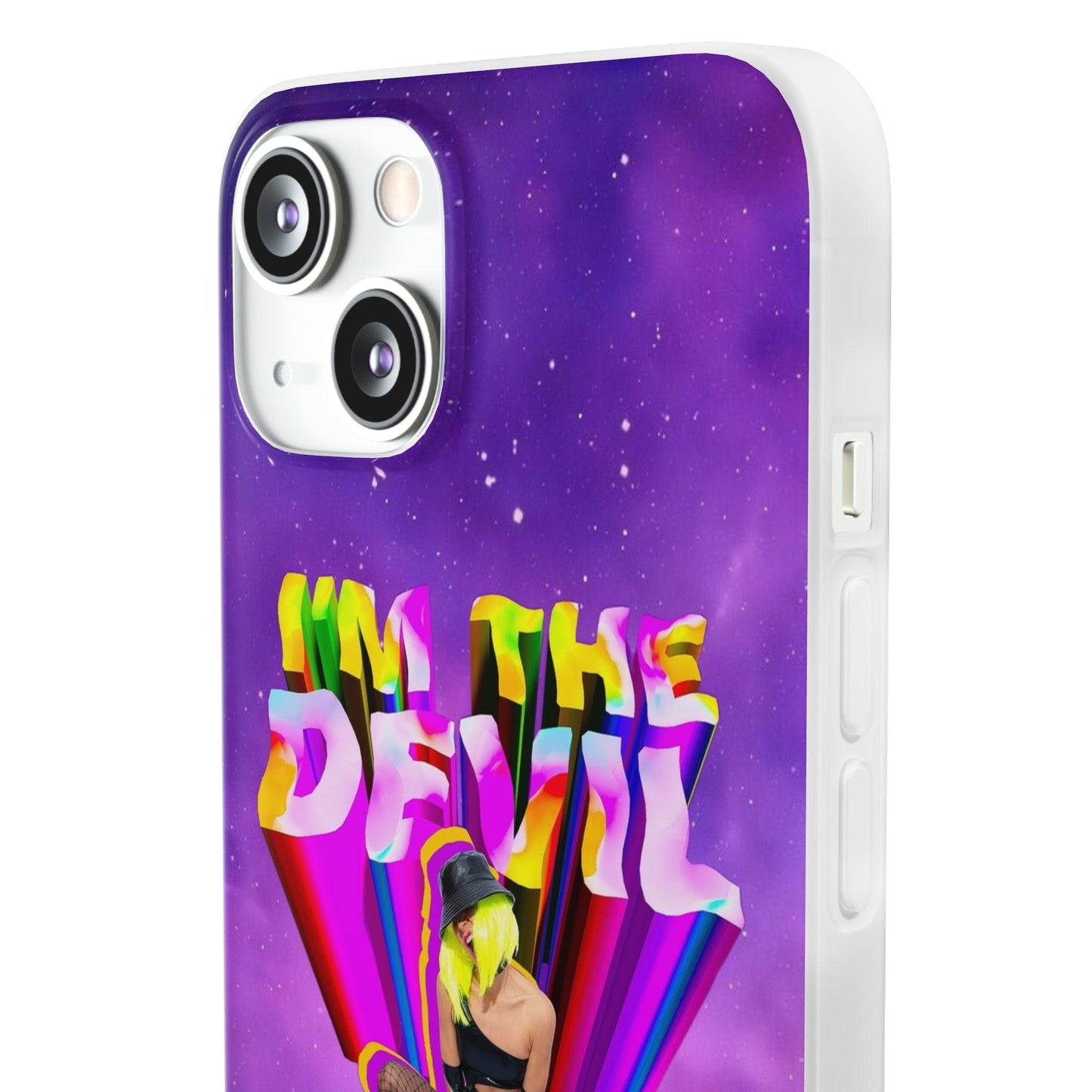 LGBTQWorldwide - ,,I AM THE DEVIL" Flexible Handyhülle Accessories, Case, iPhone, iPhone Cases, Phone accessory, Phone Cases, Samsung Cases, silikon, Valentine's Day promotion lgbtq Bekleidung Accessoires unisex Zubehör