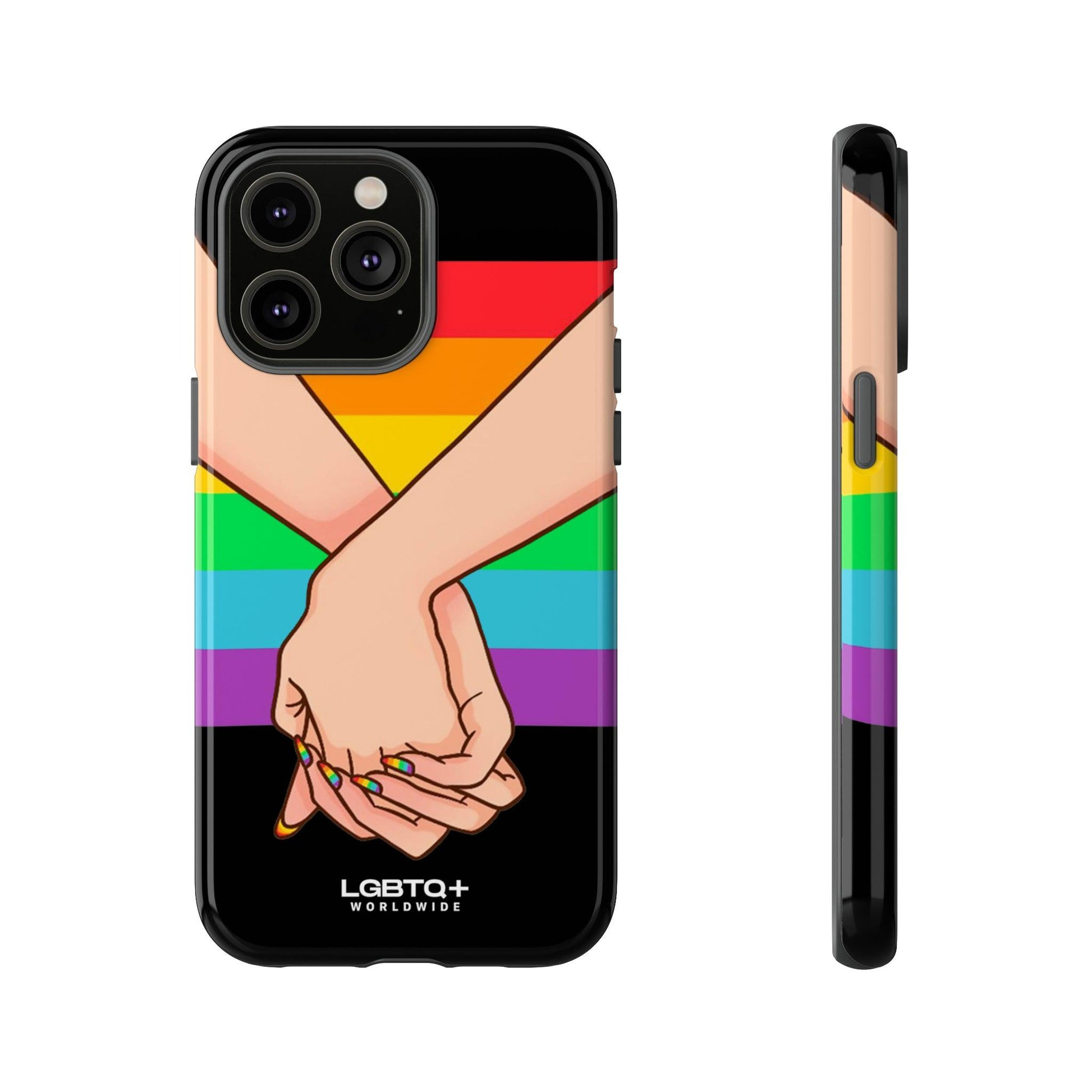 LGBTQWorldwide - ,,TOGETHER PRIDE" Doppelgehäuse Handyhülle Accessories, Glossy, iPhone Cases, Matte, Phone accessory, Phone Cases, Samsung Cases, Thermo, Valentine's Day Picks lgbtq Bekleidung Accessoires unisex Zubehör