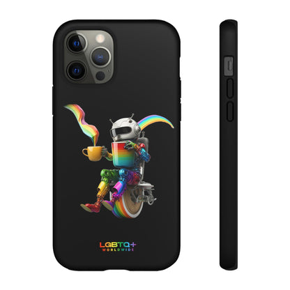 LGBTQWorldwide - ,,LUSTIGER ROBOTER" Doppelgehäuse Handyhülle Accessories, Glossy, iPhone Cases, Matte, Phone accessory, Phone Cases, Samsung Cases, tough, Valentine's Day Picks lgbtq Bekleidung Accessoires unisex Zubehör