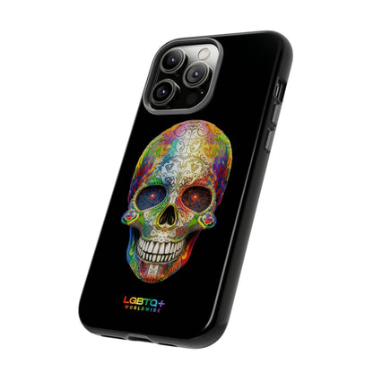 LGBTQWorldwide - ,,SKULL HEAD" Doppelgehäuse Handyhülle Accessories, Glossy, iPhone Cases, Matte, Phone accessory, Phone Cases, Samsung Cases, tough, Valentine's Day Picks lgbtq Bekleidung Accessoires unisex Zubehör