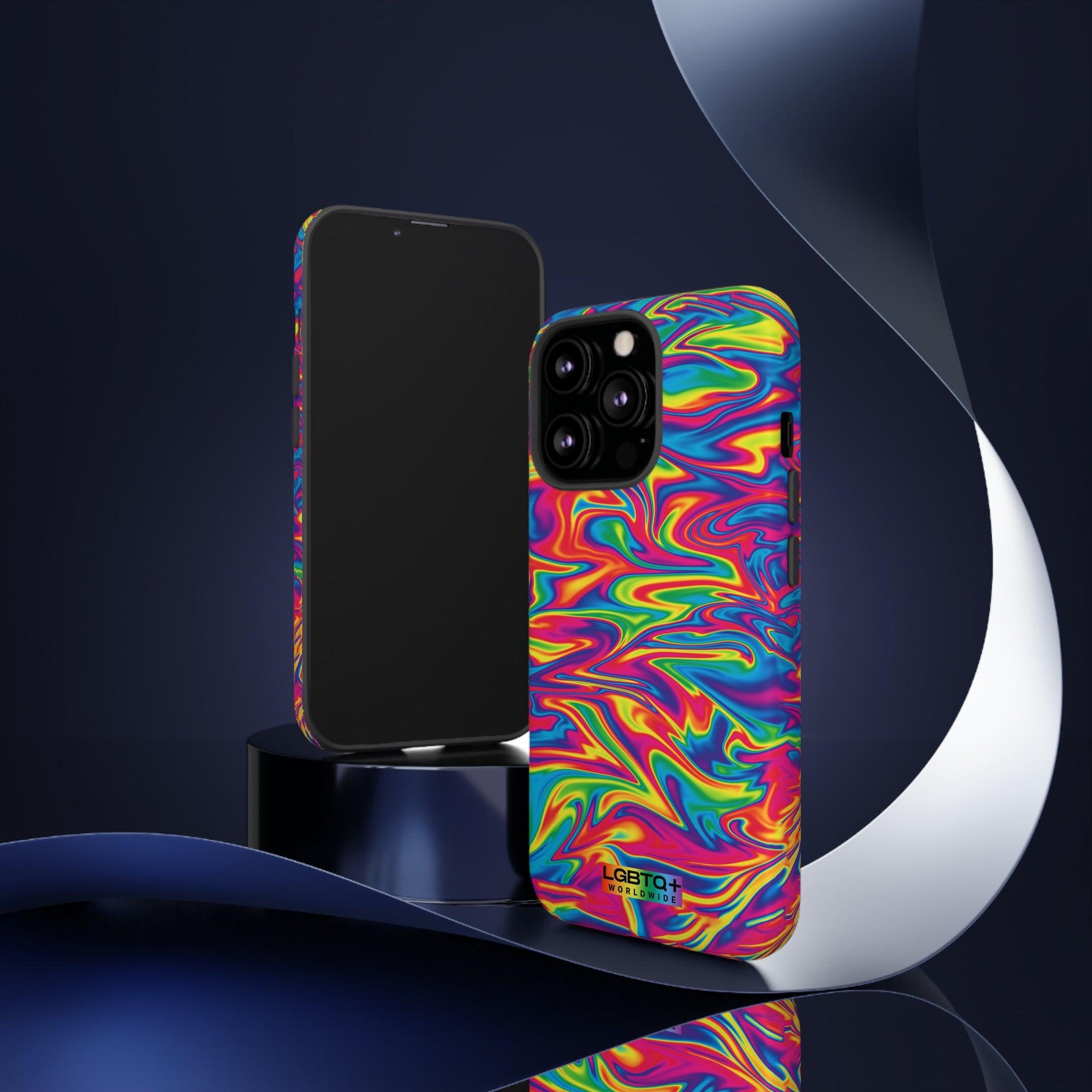 LGBTQWorldwide - ,,ABSTRACT" Doppelgehäuse Handyhülle Accessories, Glossy, iPhone Cases, Matte, Phone accessory, Phone Cases, Samsung Cases, Thermo, Valentine's Day Picks lgbtq Bekleidung Accessoires unisex Zubehör