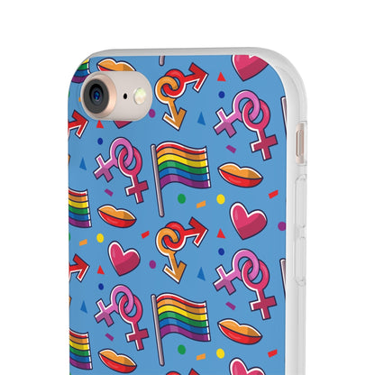 LGBTQWorldwide - ,,FLAGGEN" Flexible Handyhülle Accessories, Case, iPhone, iPhone Cases, Phone accessory, Phone Cases, Samsung Cases, silikon, Valentine's Day promotion lgbtq Bekleidung Accessoires unisex Zubehör