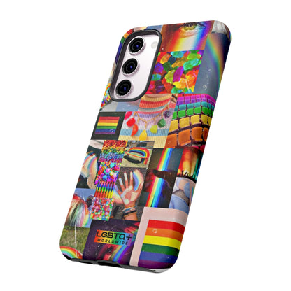 LGBTQWorldwide - ,,FARBEN" Doppelgehäuse Handyhülle Accessories, Glossy, iPhone Cases, Matte, Phone accessory, Phone Cases, Samsung Cases, Thermo, Valentine's Day Picks lgbtq Bekleidung Accessoires unisex Zubehör