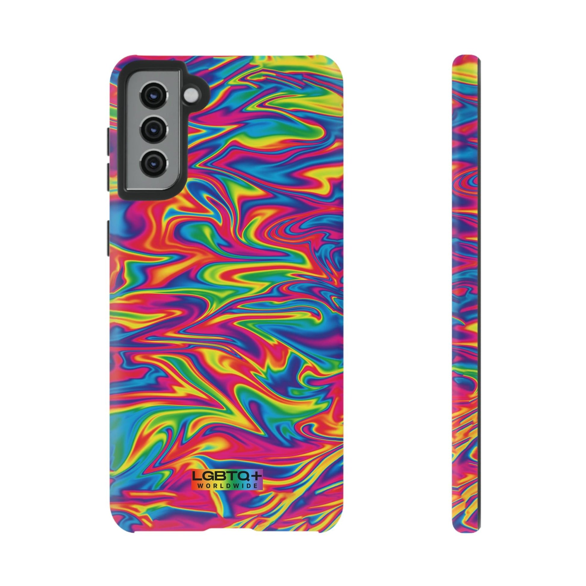 LGBTQWorldwide - ,,ABSTRACT" Doppelgehäuse Handyhülle Accessories, Glossy, iPhone Cases, Matte, Phone accessory, Phone Cases, Samsung Cases, Thermo, Valentine's Day Picks lgbtq Bekleidung Accessoires unisex Zubehör