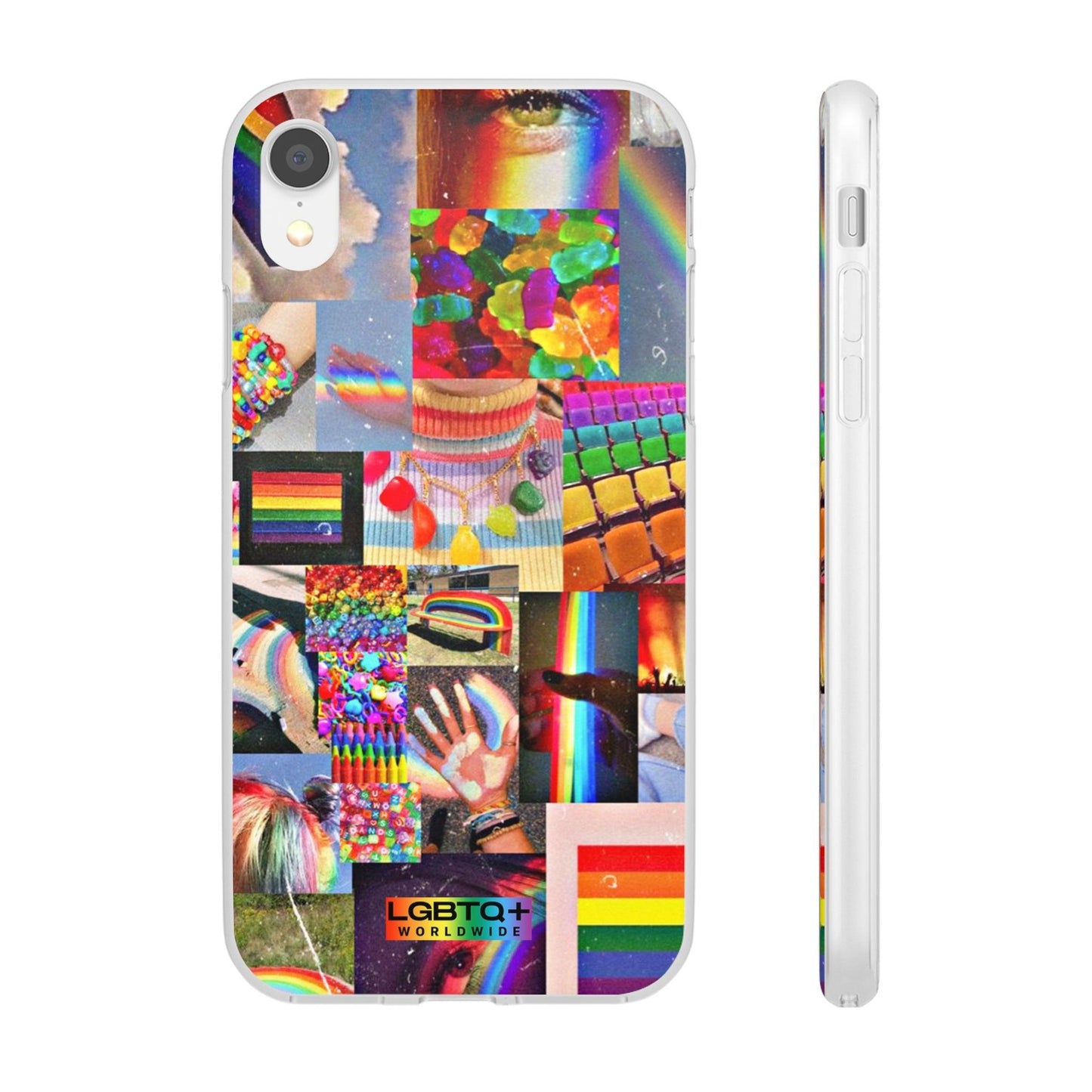 LGBTQWorldwide - ,,COMMUNITY" Flexible Handyhülle Accessories, Case, iPhone, iPhone Cases, Phone accessory, Phone Cases, Samsung Cases, silikon, Valentine's Day promotion lgbtq Bekleidung Accessoires unisex Zubehör