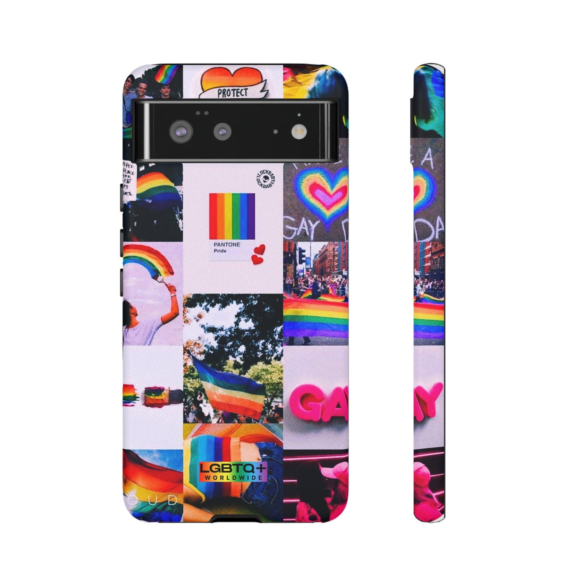 LGBTQWorldwide - ,,REGENBOGEN" Doppelgehäuse Handyhülle Accessories, Glossy, iPhone Cases, Matte, Phone accessory, Phone Cases, Samsung Cases, Thermo, Valentine's Day Picks lgbtq Bekleidung Accessoires unisex Zubehör