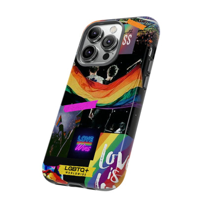 LGBTQWorldwide - ,,COMMUNITY" Doppelgehäuse Handyhülle Accessories, Glossy, iPhone Cases, Matte, Phone accessory, Phone Cases, Samsung Cases, Thermo, Valentine's Day Picks lgbtq Bekleidung Accessoires unisex Zubehör