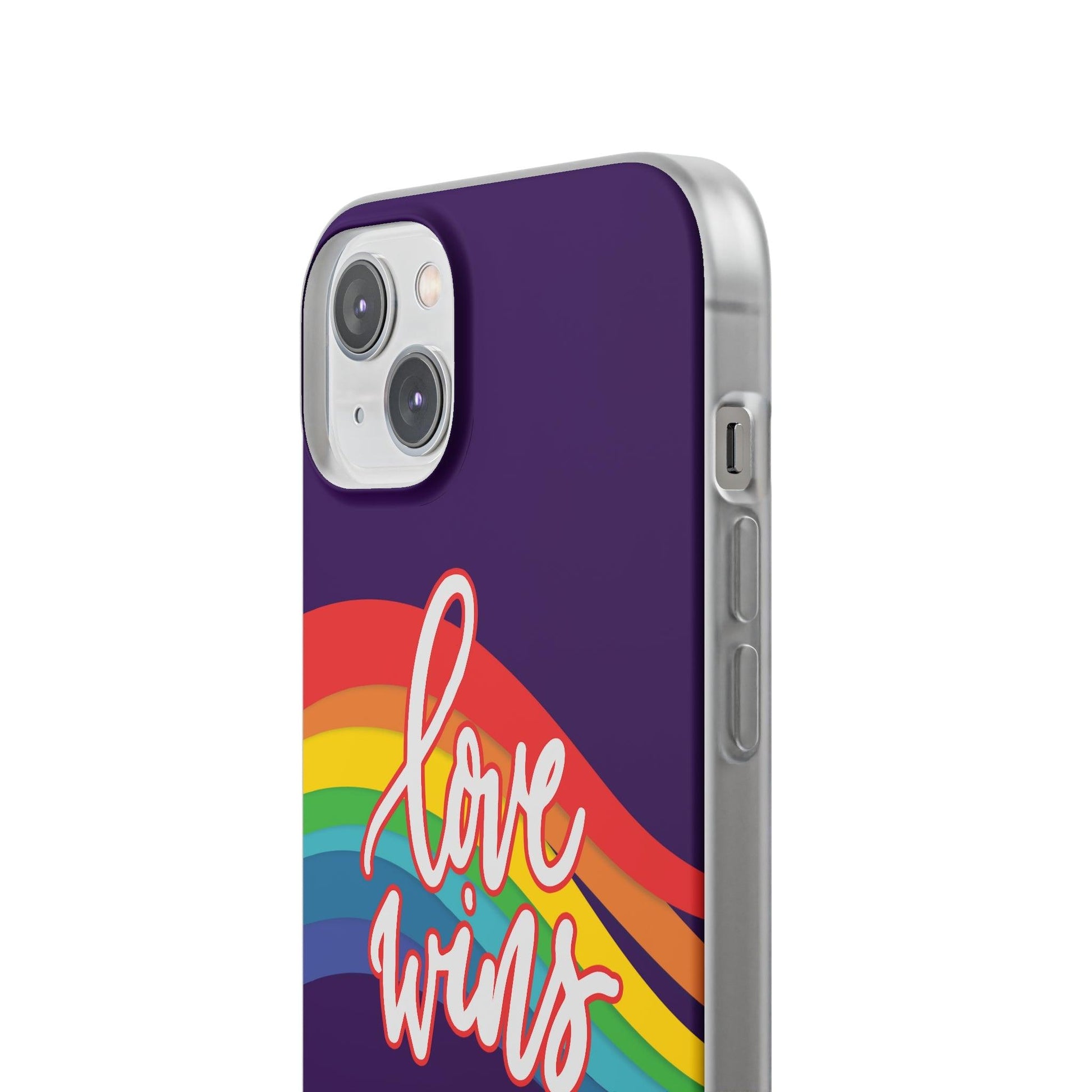 LGBTQWorldwide - ,,LIEBE GEWINNT" Flexible Handyhülle Accessories, Case, iPhone, iPhone Cases, Phone accessory, Phone Cases, Samsung Cases, silikon, Valentine's Day promotion lgbtq Bekleidung Accessoires unisex Zubehör