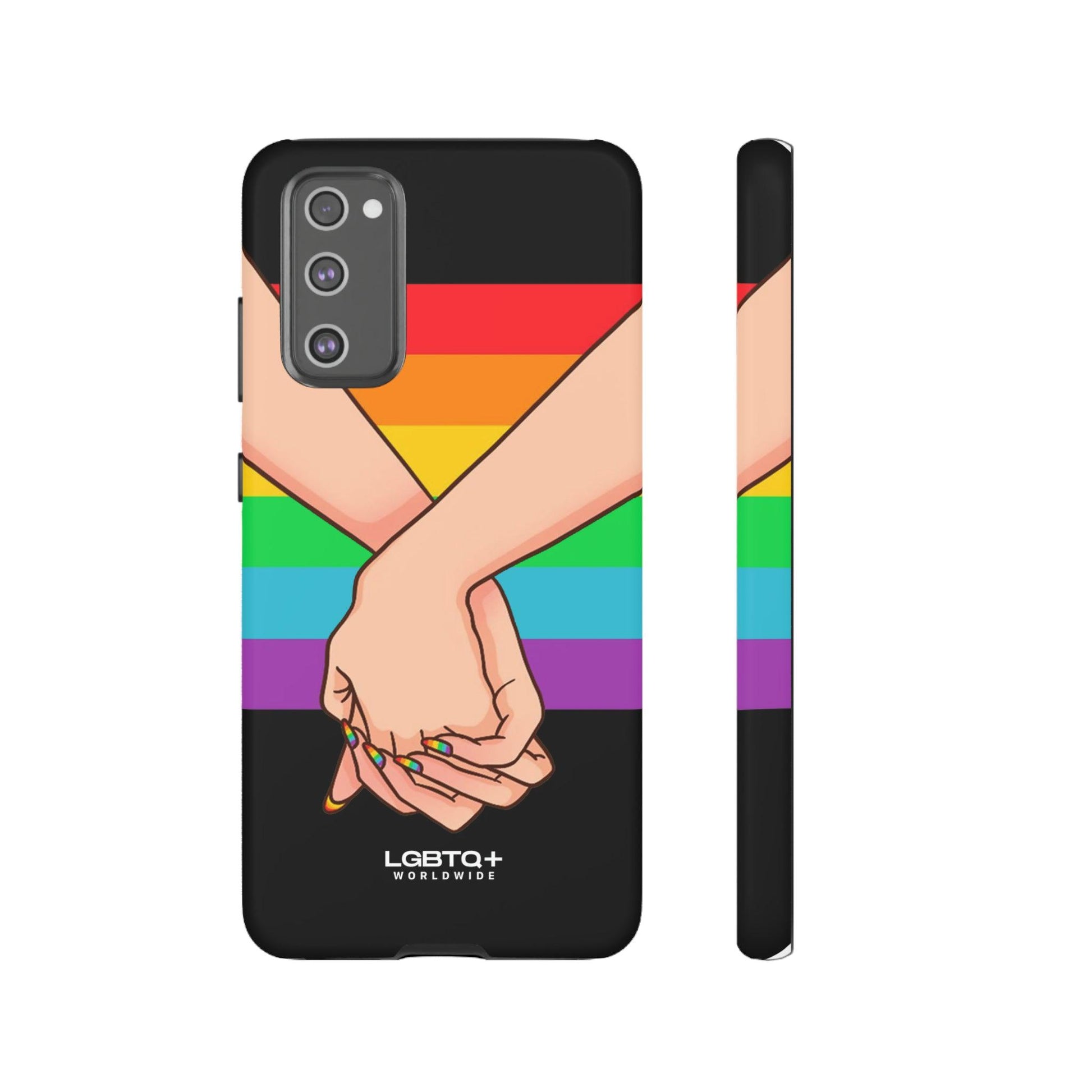 LGBTQWorldwide - ,,TOGETHER PRIDE" Doppelgehäuse Handyhülle Accessories, Glossy, iPhone Cases, Matte, Phone accessory, Phone Cases, Samsung Cases, Thermo, Valentine's Day Picks lgbtq Bekleidung Accessoires unisex Zubehör