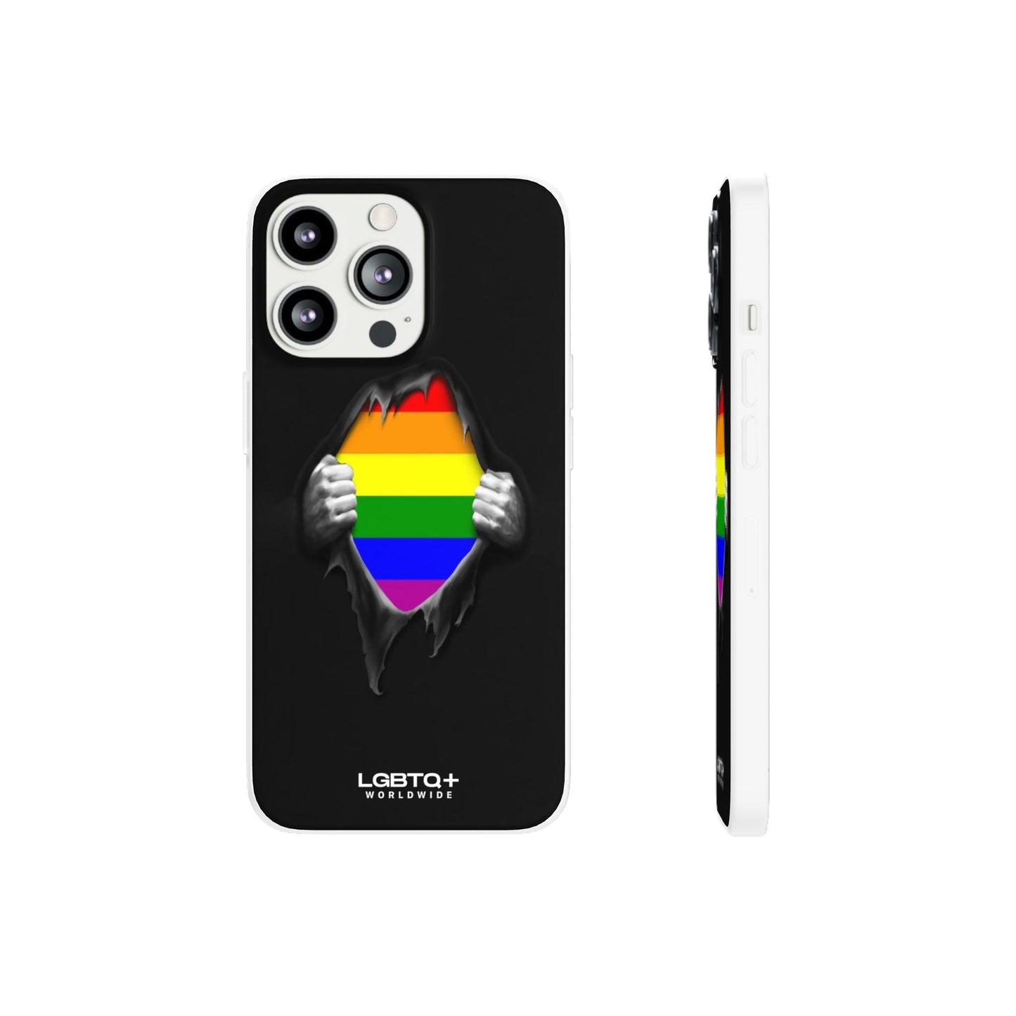 LGBTQWorldwide - ,,SCHWARZES LOCH" Flexible Handyhülle Accessories, Case, iPhone, iPhone Cases, Phone accessory, Phone Cases, Samsung Cases, silikon, Valentine's Day promotion lgbtq Bekleidung Accessoires unisex Zubehör