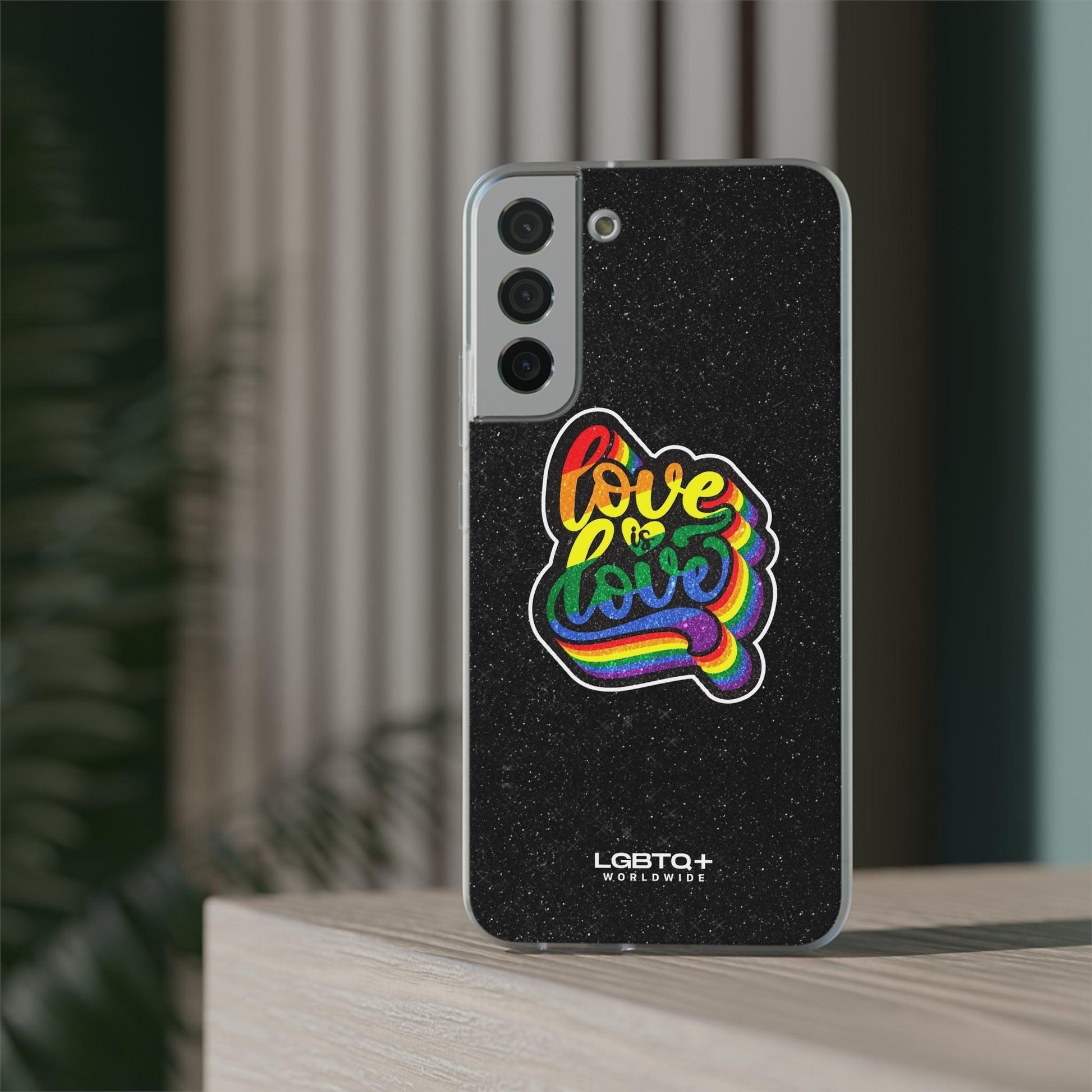 LGBTQWorldwide - ,,LIEBE IST LIEBE" Flexible Handyhülle Accessories, Case, iPhone, iPhone Cases, Phone accessory, Phone Cases, Samsung Cases, Valentine's Day promotion lgbtq Bekleidung Accessoires unisex Zubehör