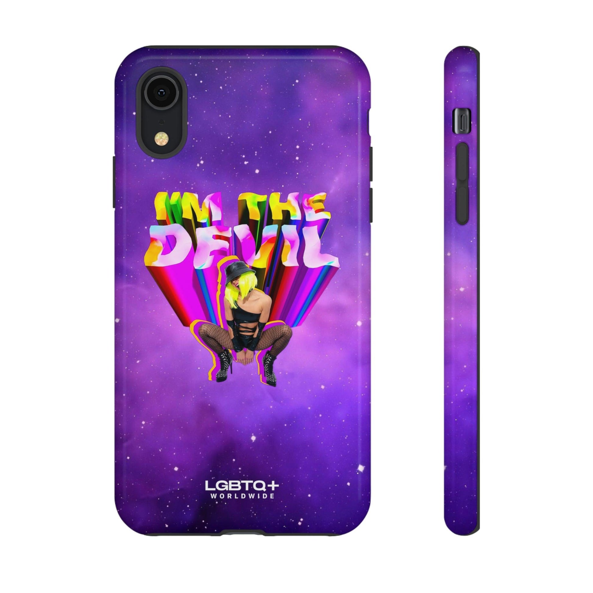 LGBTQWorldwide - ,,I AM THE DEVIL" Doppelgehäuse Handyhülle Accessories, Glossy, iPhone Cases, Matte, Phone accessory, Phone Cases, Samsung Cases, Thermo, Valentine's Day Picks lgbtq Bekleidung Accessoires unisex Zubehör