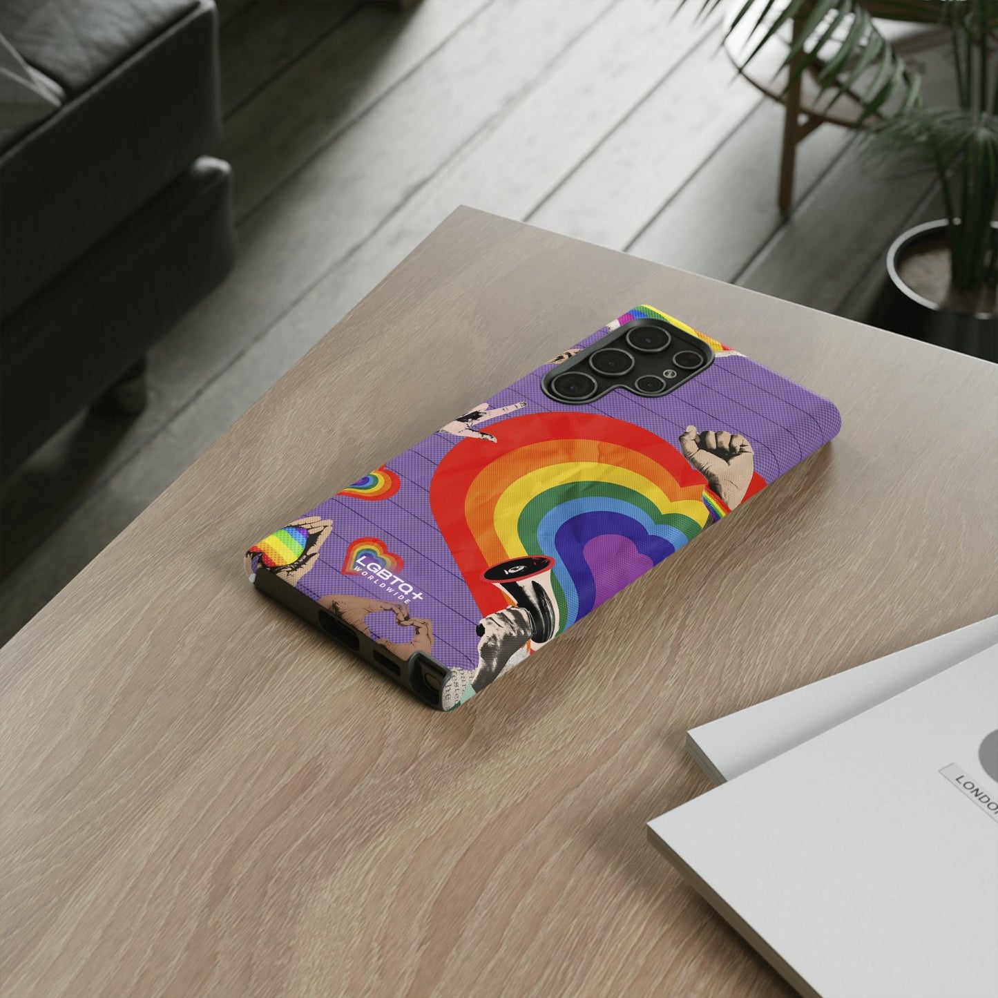 LGBTQWorldwide - ,,REGENBOGEN HERZ" Doppelgehäuse Handyhülle Accessories, Glossy, iPhone Cases, Matte, Phone accessory, Phone Cases, Samsung Cases, Thermo, Valentine's Day Picks lgbtq Bekleidung Accessoires unisex Zubehör