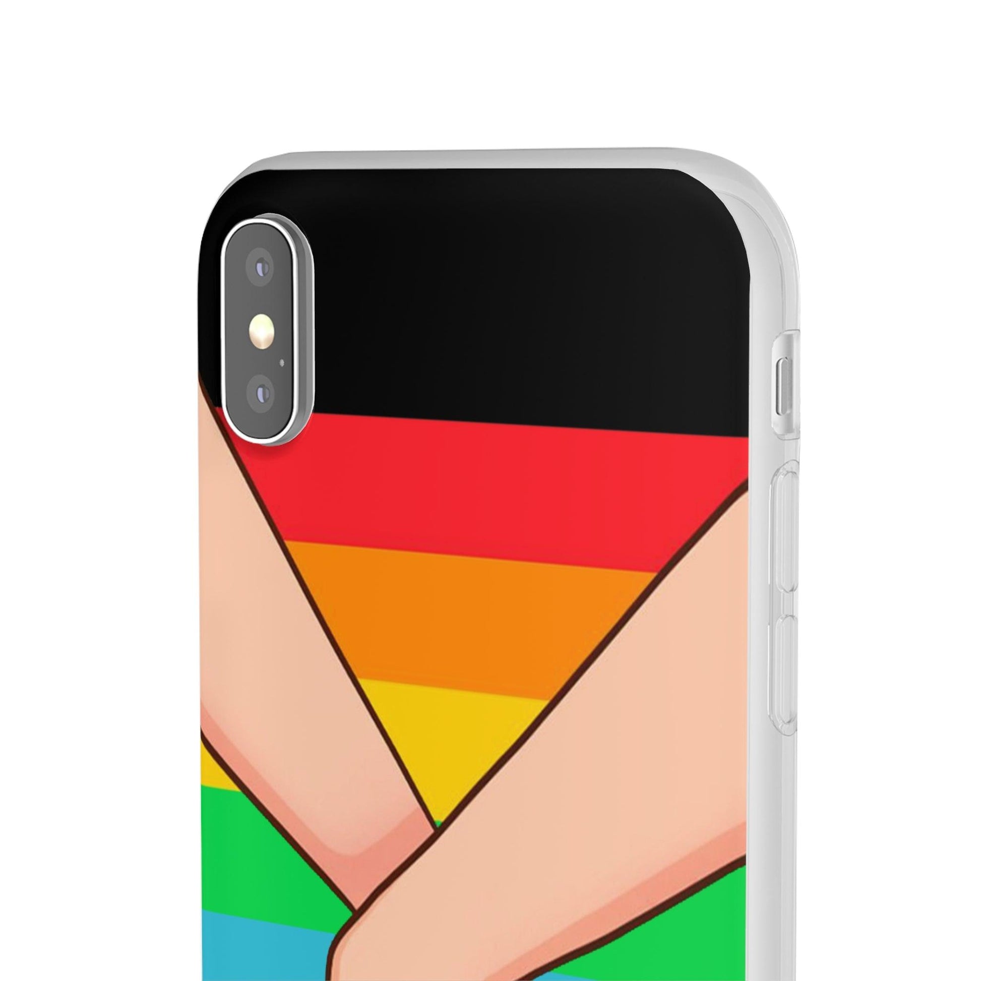 LGBTQWorldwide - ,,TOGETHER PRIDE" Flexible Handyhülle Accessories, Case, iPhone, iPhone Cases, Phone accessory, Phone Cases, Samsung Cases, silikon, Valentine's Day promotion lgbtq Bekleidung Accessoires unisex Zubehör