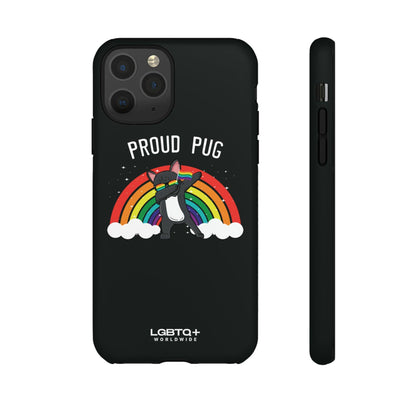 LGBTQWorldwide - ,,PROUD PUG" Doppelgehäuse Handyhülle Accessories, Glossy, iPhone Cases, Matte, Phone accessory, Phone Cases, Samsung Cases, Thermo, Valentine's Day Picks lgbtq Bekleidung Accessoires unisex Zubehör