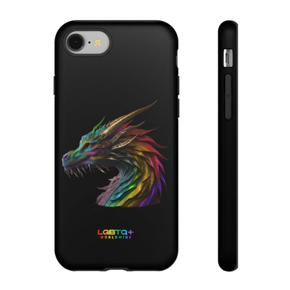 LGBTQWorldwide - ,,DRACHE" Doppelgehäuse Handyhülle Accessories, Glossy, iPhone Cases, Matte, Phone accessory, Phone Cases, Samsung Cases, tough, Valentine's Day Picks lgbtq Bekleidung Accessoires unisex Zubehör