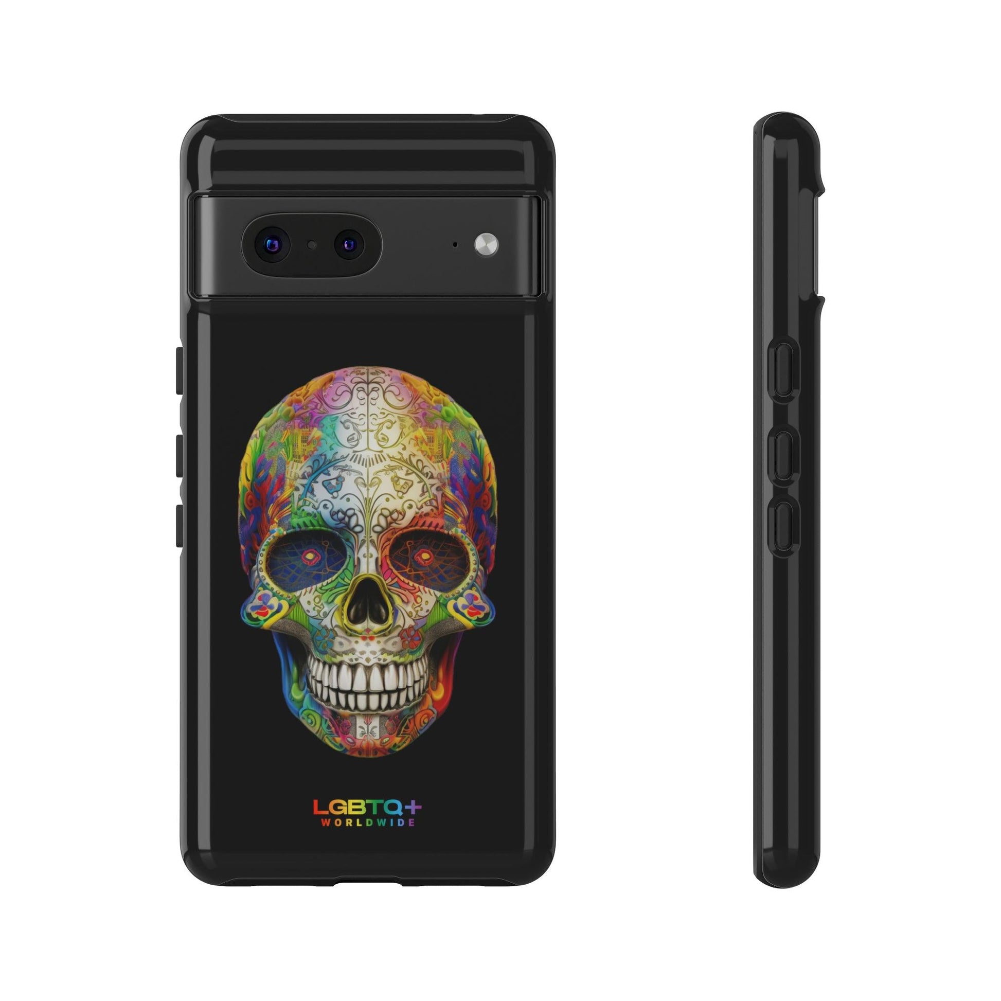 LGBTQWorldwide - ,,SKULL HEAD" Doppelgehäuse Handyhülle Accessories, Glossy, iPhone Cases, Matte, Phone accessory, Phone Cases, Samsung Cases, tough, Valentine's Day Picks lgbtq Bekleidung Accessoires unisex Zubehör