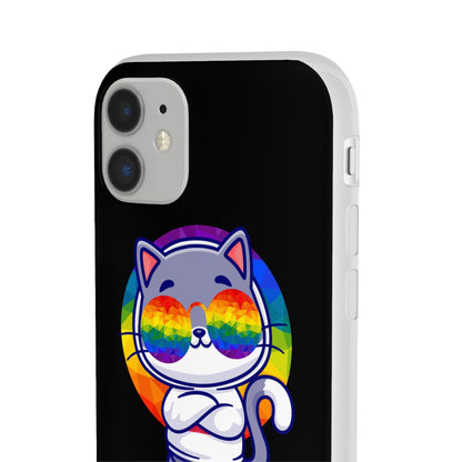 LGBTQWorldwide - ,,PURRIDE" Flexible Handyhülle Accessories, Case, iPhone, iPhone Cases, Phone accessory, Phone Cases, Samsung Cases, silikon, Valentine's Day promotion lgbtq Bekleidung Accessoires unisex Zubehör