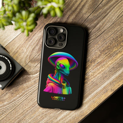 LGBTQWorldwide - ,,GLÜCKLICHES ALIEN" Doppelgehäuse Handyhülle Accessories, Glossy, iPhone Cases, Matte, Phone accessory, Phone Cases, Samsung Cases, tough, Valentine's Day Picks lgbtq Bekleidung Accessoires unisex Zubehör