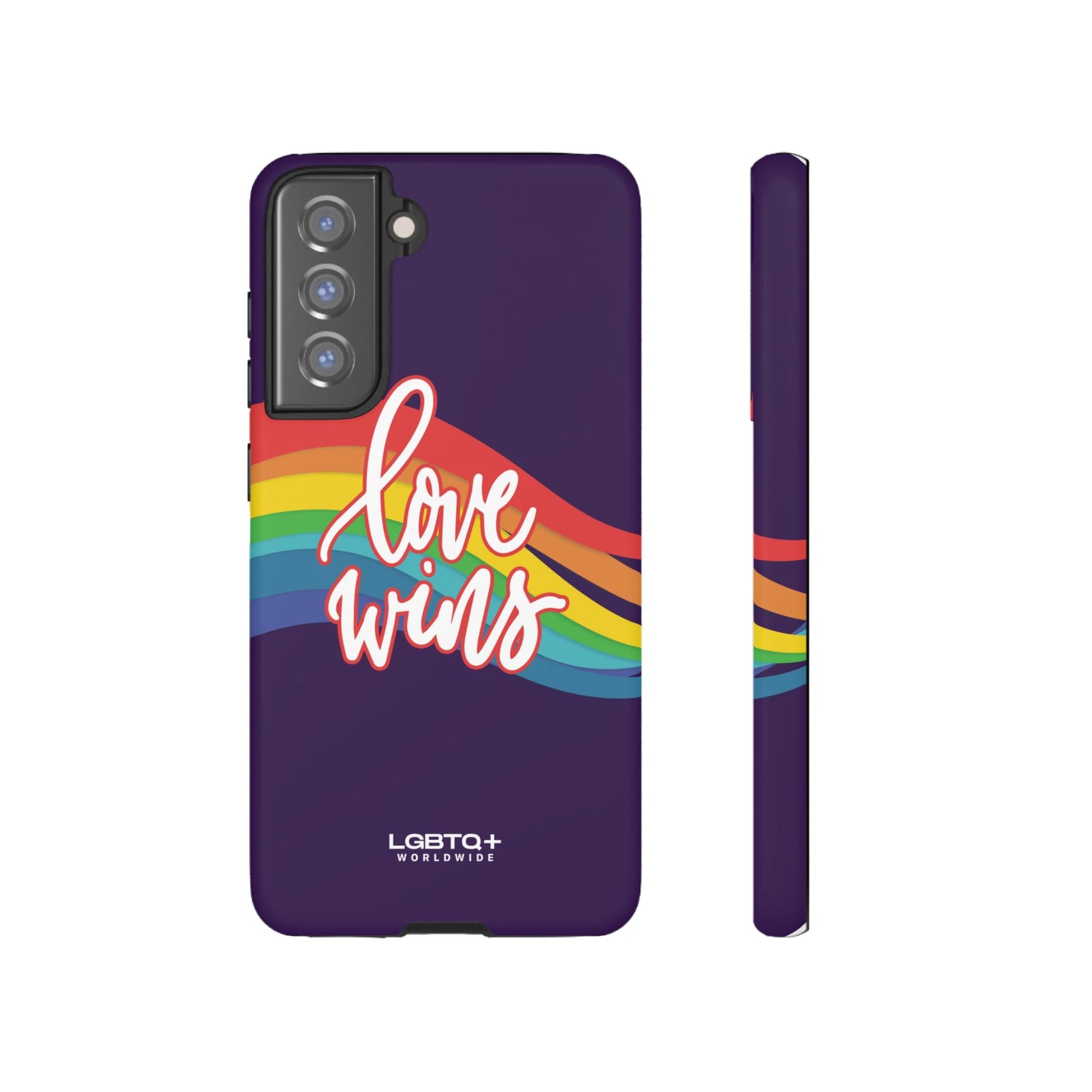 LGBTQWorldwide - ,,LIEBE GEWINNT" Doppelgehäuse Handyhülle Accessories, Glossy, iPhone Cases, Matte, Phone accessory, Phone Cases, Samsung Cases, Thermo, Valentine's Day Picks lgbtq Bekleidung Accessoires unisex Zubehör