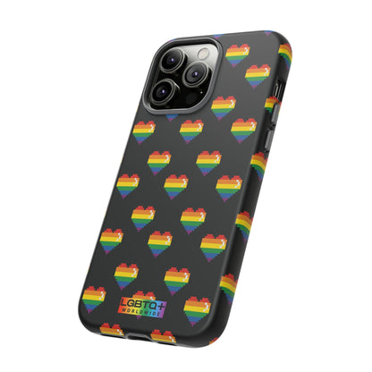 LGBTQWorldwide - ,,COMIC HERZEN" Doppelgehäuse Handyhülle Accessories, Glossy, iPhone Cases, Matte, Phone accessory, Phone Cases, Samsung Cases, Thermo, Valentine's Day Picks lgbtq Bekleidung Accessoires unisex Zubehör