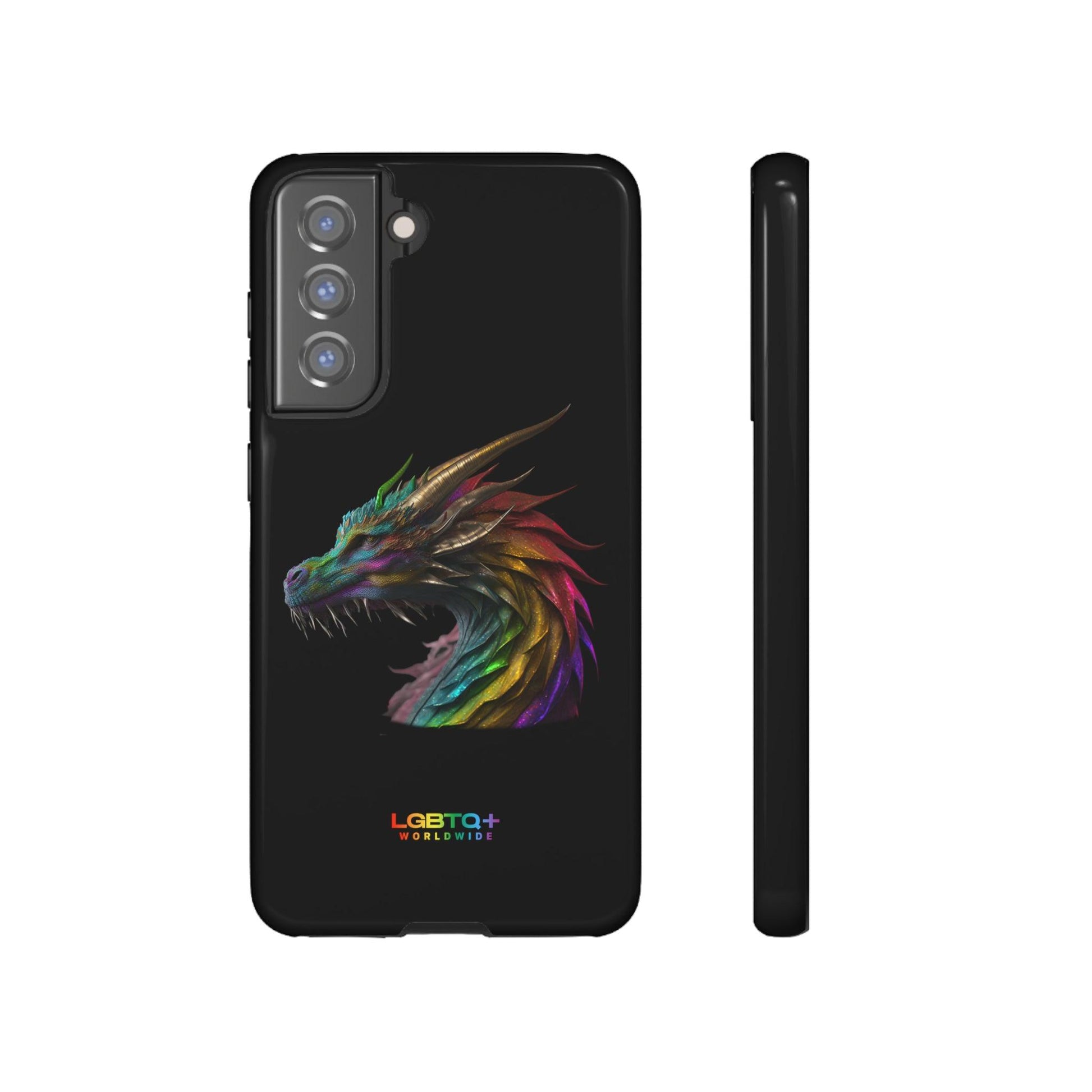 LGBTQWorldwide - ,,DRACHE" Doppelgehäuse Handyhülle Accessories, Glossy, iPhone Cases, Matte, Phone accessory, Phone Cases, Samsung Cases, tough, Valentine's Day Picks lgbtq Bekleidung Accessoires unisex Zubehör