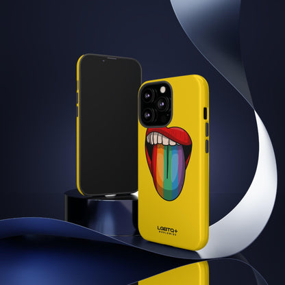 LGBTQWorldwide - ,,ZUNGE" Doppelgehäuse Handyhülle Accessories, Glossy, iPhone Cases, Matte, Phone accessory, Phone Cases, Samsung Cases, Thermo, Valentine's Day Picks lgbtq Bekleidung Accessoires unisex Zubehör