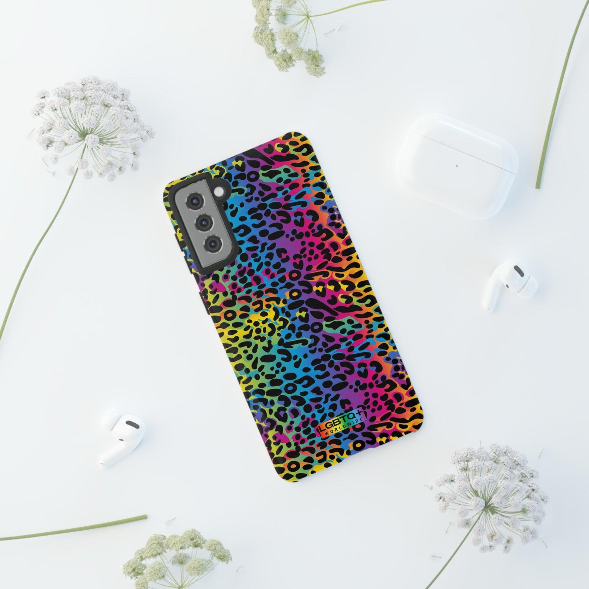 LGBTQWorldwide - ,,LEOPARD" Doppelgehäuse Handyhülle Accessories, Glossy, iPhone Cases, Matte, Phone accessory, Phone Cases, Samsung Cases, Thermo, Valentine's Day Picks lgbtq Bekleidung Accessoires unisex Zubehör