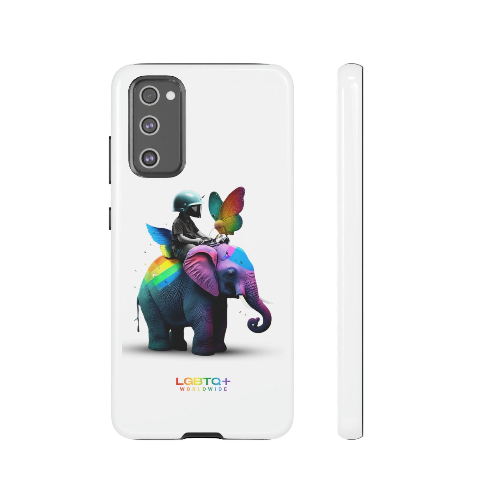 LGBTQWorldwide - ,,SCHMETTERLING" Doppelgehäuse Handyhülle Accessories, Glossy, iPhone Cases, Matte, Phone accessory, Phone Cases, Samsung Cases, tough, Valentine's Day Picks lgbtq Bekleidung Accessoires unisex Zubehör