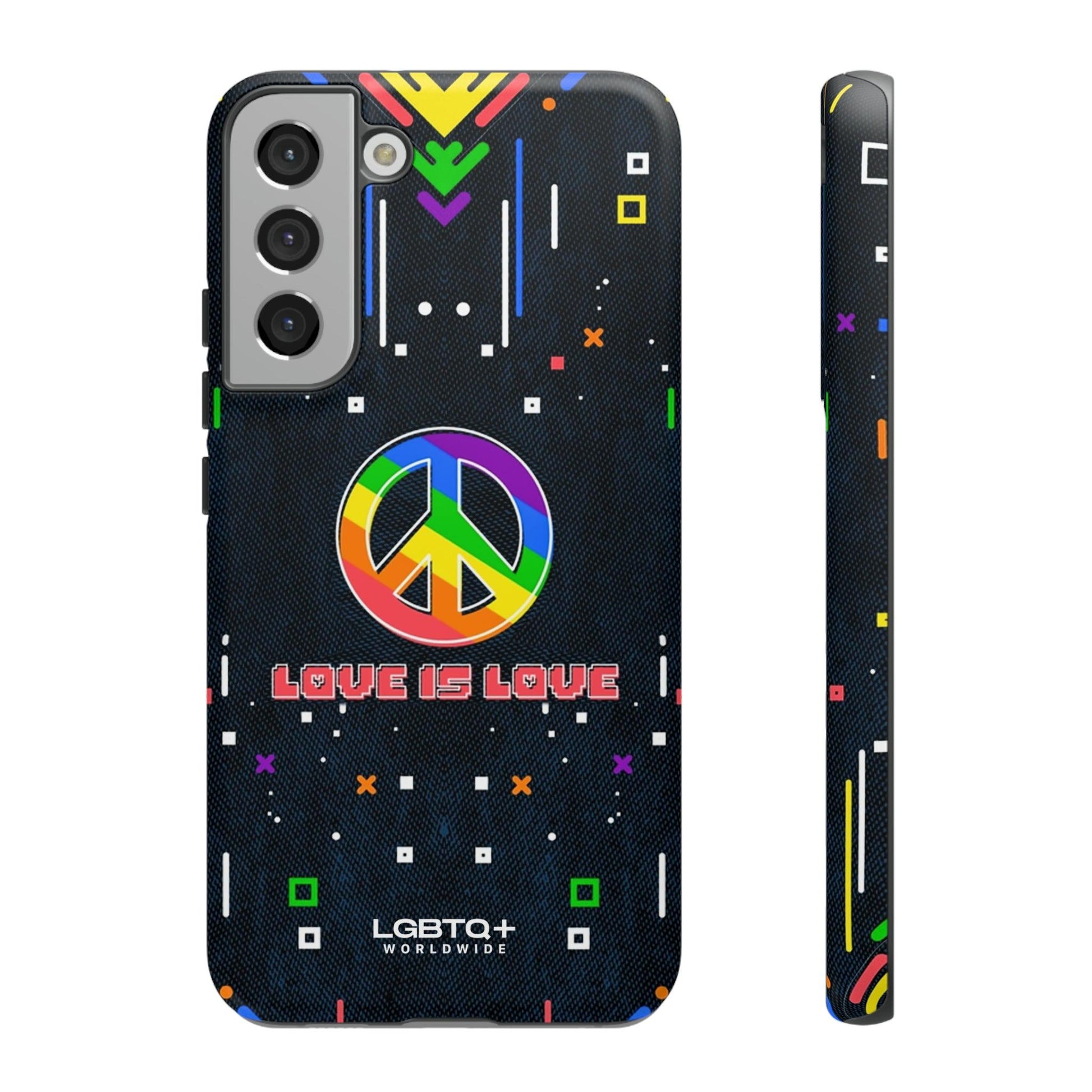 LGBTQWorldwide - ,,PEACE" Doppelgehäuse Handyhülle Accessories, Glossy, iPhone Cases, Matte, Phone accessory, Phone Cases, Samsung Cases, Thermo, Valentine's Day Picks lgbtq Bekleidung Accessoires unisex Zubehör