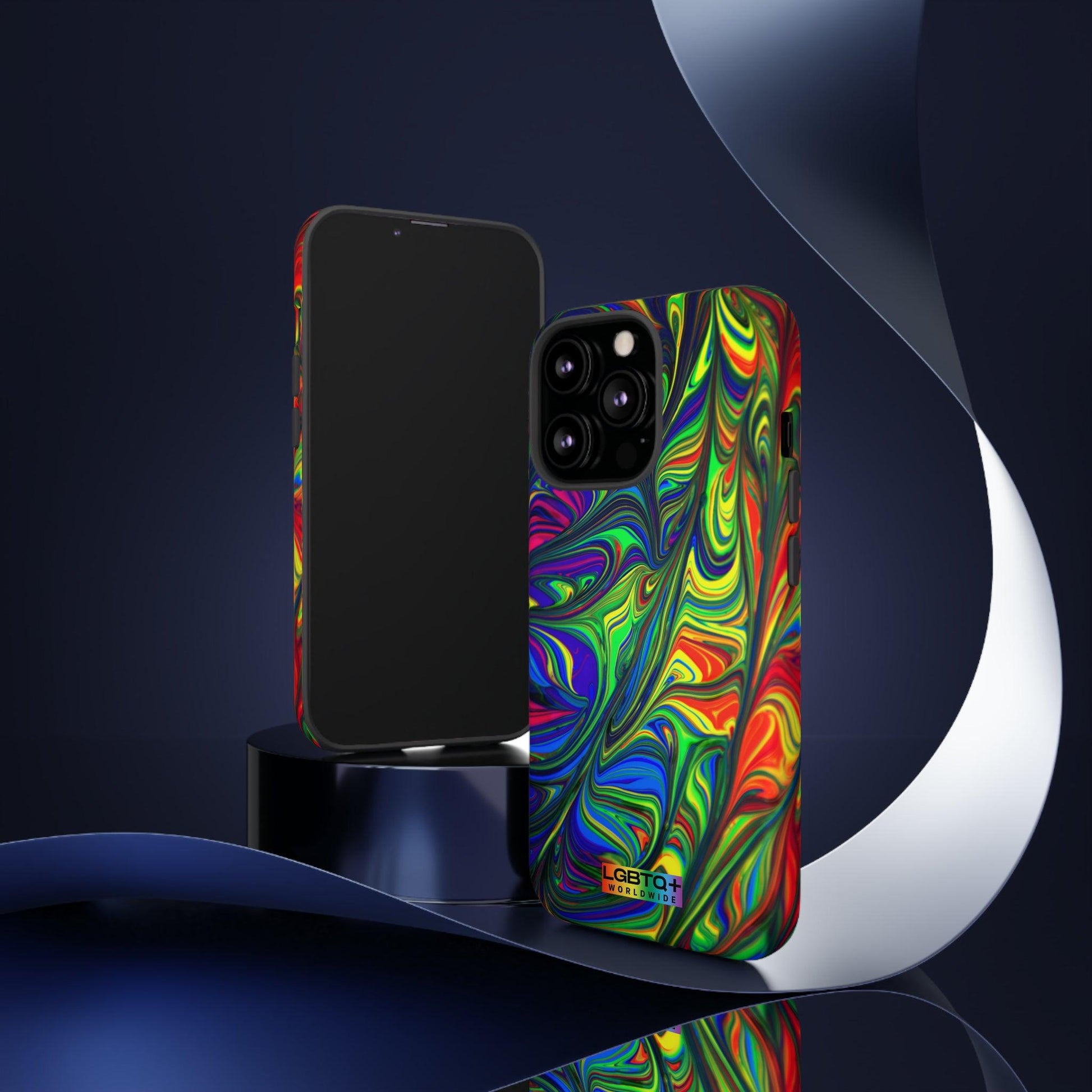 LGBTQWorldwide - ,,ILLUSION" Doppelgehäuse Handyhülle Accessories, Glossy, iPhone Cases, Matte, Phone accessory, Phone Cases, Samsung Cases, Thermo, Valentine's Day Picks lgbtq Bekleidung Accessoires unisex Zubehör