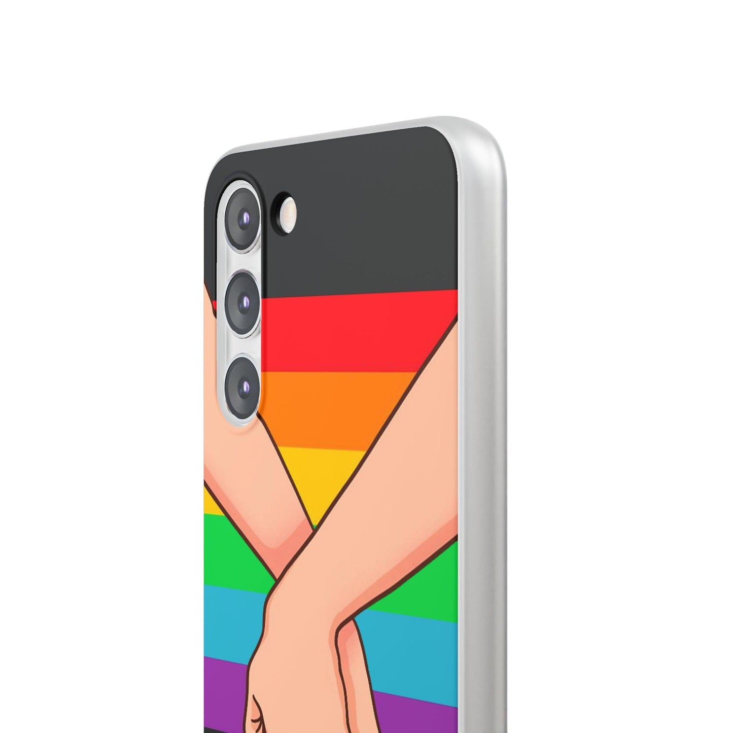 LGBTQWorldwide - ,,TOGETHER PRIDE" Flexible Handyhülle Accessories, Case, iPhone, iPhone Cases, Phone accessory, Phone Cases, Samsung Cases, silikon, Valentine's Day promotion lgbtq Bekleidung Accessoires unisex Zubehör