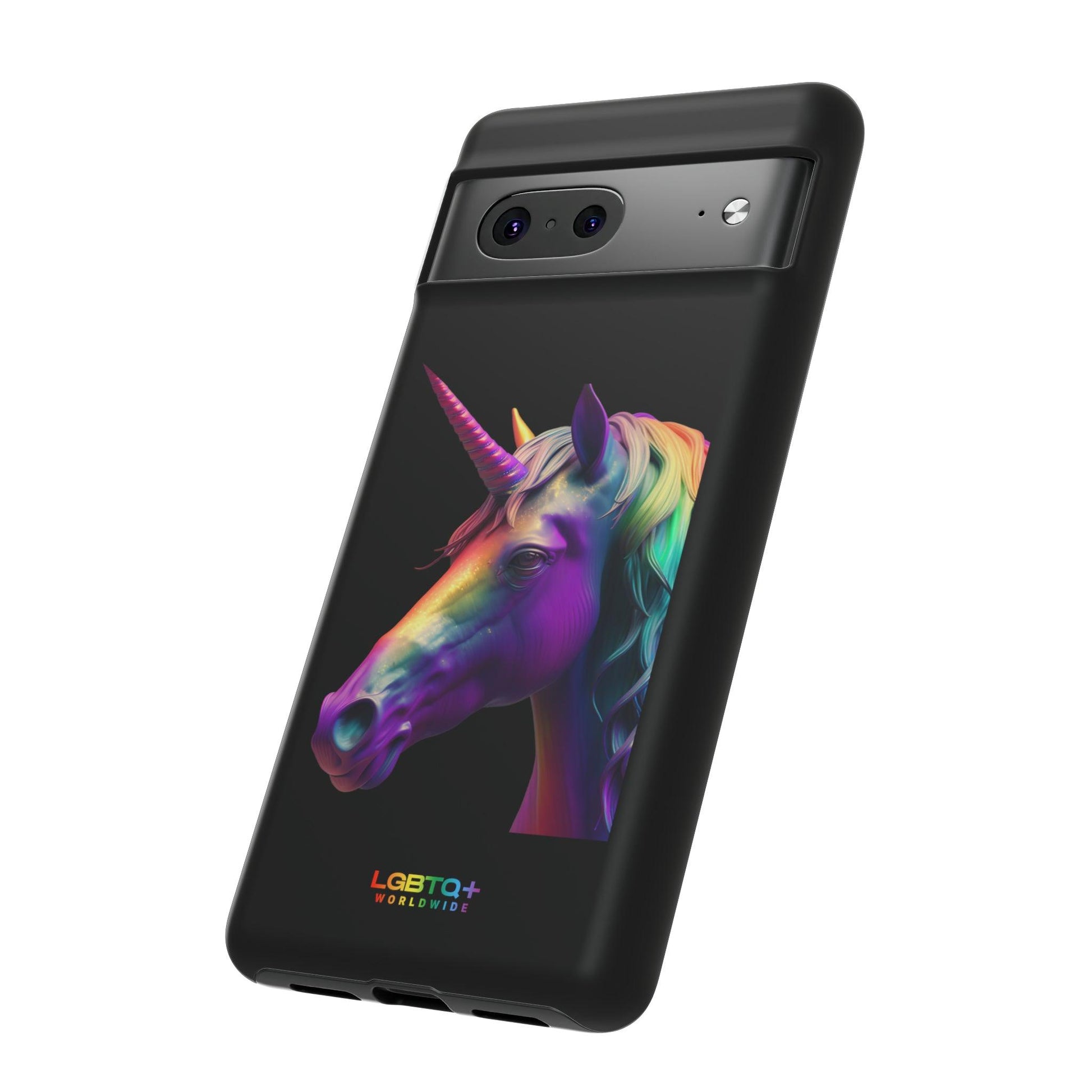 LGBTQWorldwide - ,,REGENBOGEN EINHORN" Doppelgehäuse Handyhülle Accessories, Glossy, iPhone Cases, Matte, Phone accessory, Phone Cases, Samsung Cases, tough, Valentine's Day Picks lgbtq Bekleidung Accessoires unisex Zubehör