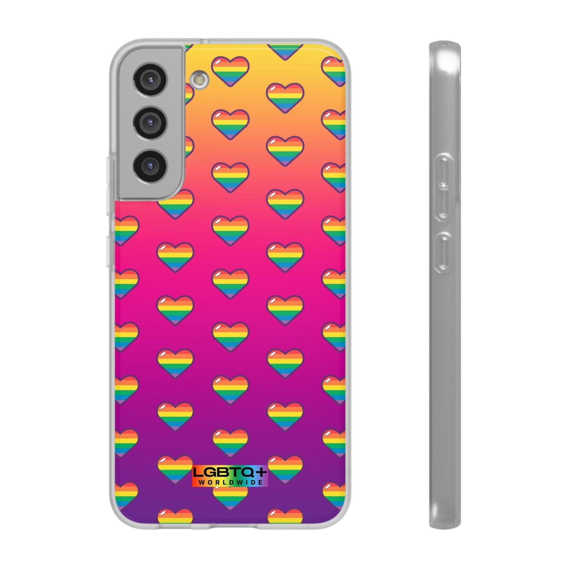 LGBTQWorldwide - ,,HERZEN" Flexible Handyhülle Accessories, Case, iPhone, iPhone Cases, Phone accessory, Phone Cases, Samsung Cases, silikon, Valentine's Day promotion lgbtq Bekleidung Accessoires unisex Zubehör