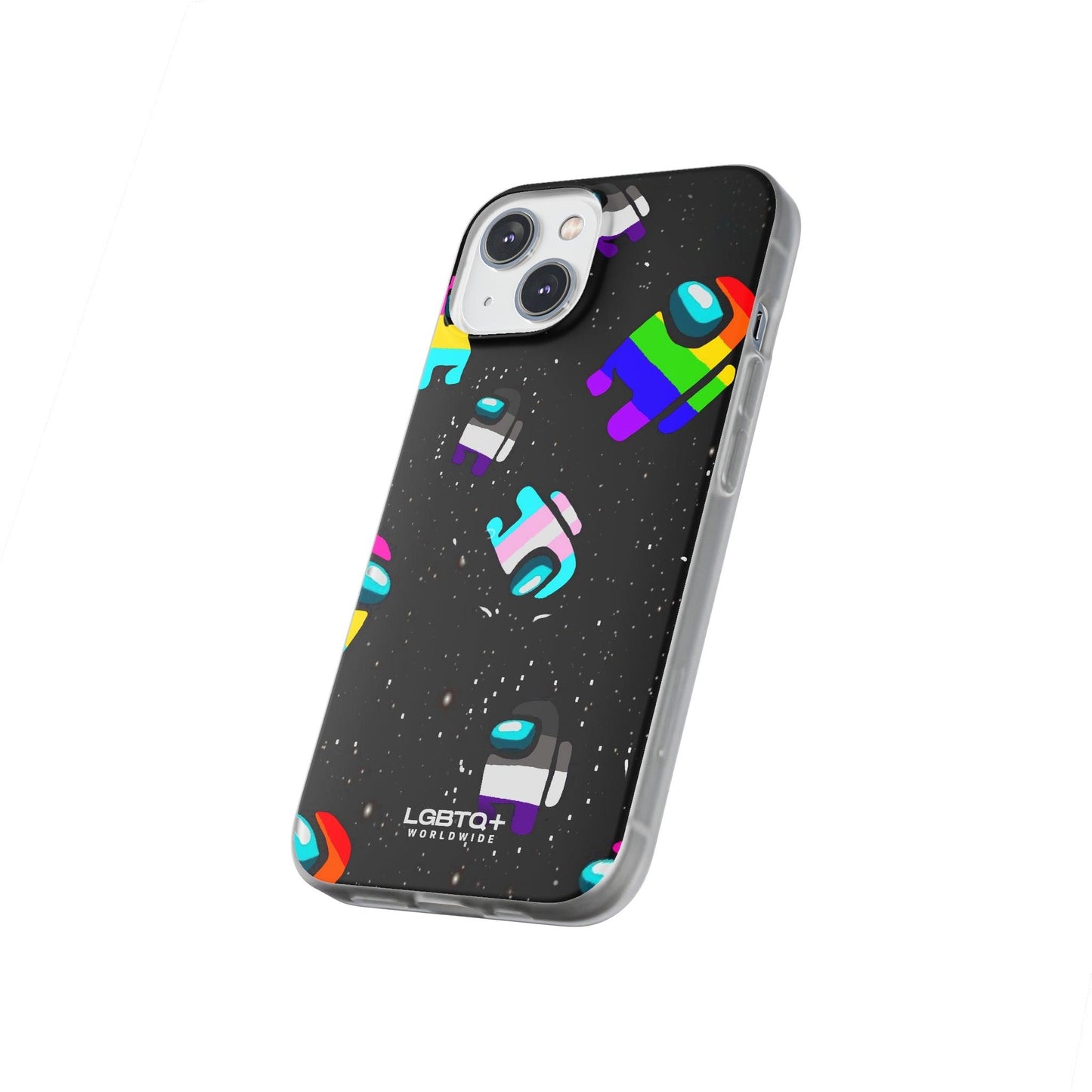 LGBTQWorldwide - ,,IMPOSTER" Flexible Handyhülle Accessories, Case, iPhone, iPhone Cases, Phone accessory, Phone Cases, Samsung Cases, silikon, Valentine's Day promotion lgbtq Bekleidung Accessoires unisex Zubehör