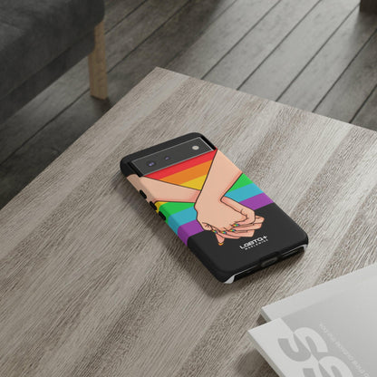 LGBTQWorldwide - ,,TOGETHER PRIDE" Doppelgehäuse Handyhülle Accessories, Glossy, iPhone Cases, Matte, Phone accessory, Phone Cases, Samsung Cases, Thermo, Valentine's Day Picks lgbtq Bekleidung Accessoires unisex Zubehör