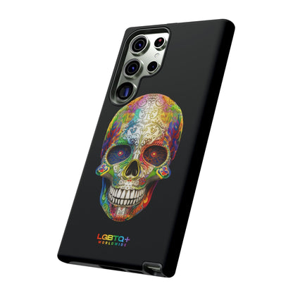 LGBTQWorldwide - ,,SKULL HEAD" Doppelgehäuse Handyhülle Accessories, Glossy, iPhone Cases, Matte, Phone accessory, Phone Cases, Samsung Cases, tough, Valentine's Day Picks lgbtq Bekleidung Accessoires unisex Zubehör