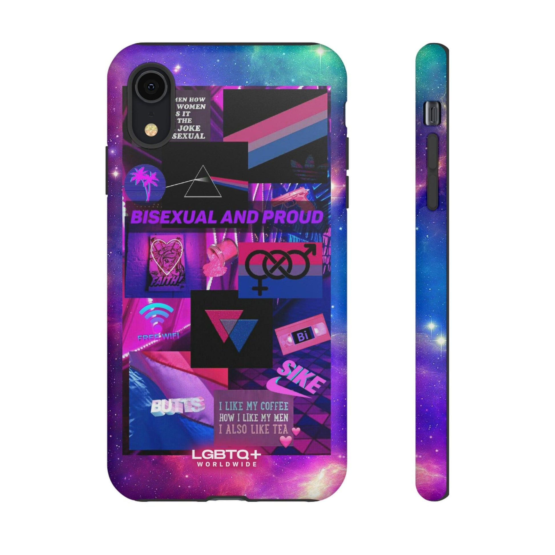 LGBTQWorldwide - ,,BISEXUAL" Doppelgehäuse Handyhülle Accessories, Glossy, iPhone Cases, Matte, Phone accessory, Phone Cases, Samsung Cases, Thermo, Valentine's Day Picks lgbtq Bekleidung Accessoires unisex Zubehör