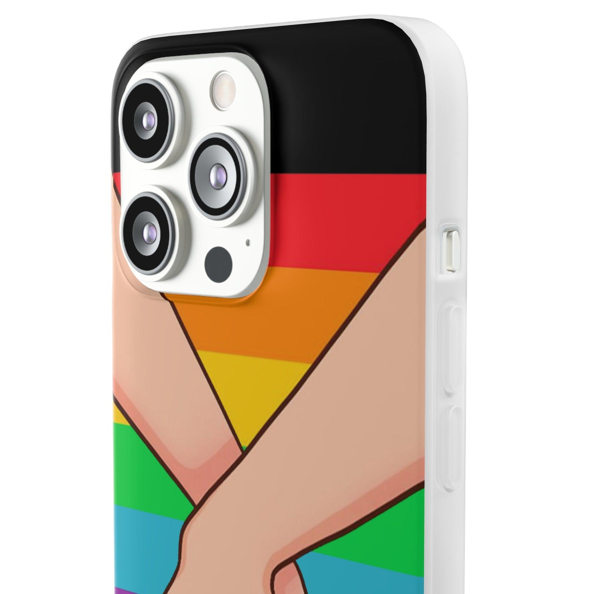 LGBTQWorldwide - ,,TOGETHER PRIDE" Flexible Handyhülle Accessories, Case, iPhone, iPhone Cases, Phone accessory, Phone Cases, Samsung Cases, silikon, Valentine's Day promotion lgbtq Bekleidung Accessoires unisex Zubehör