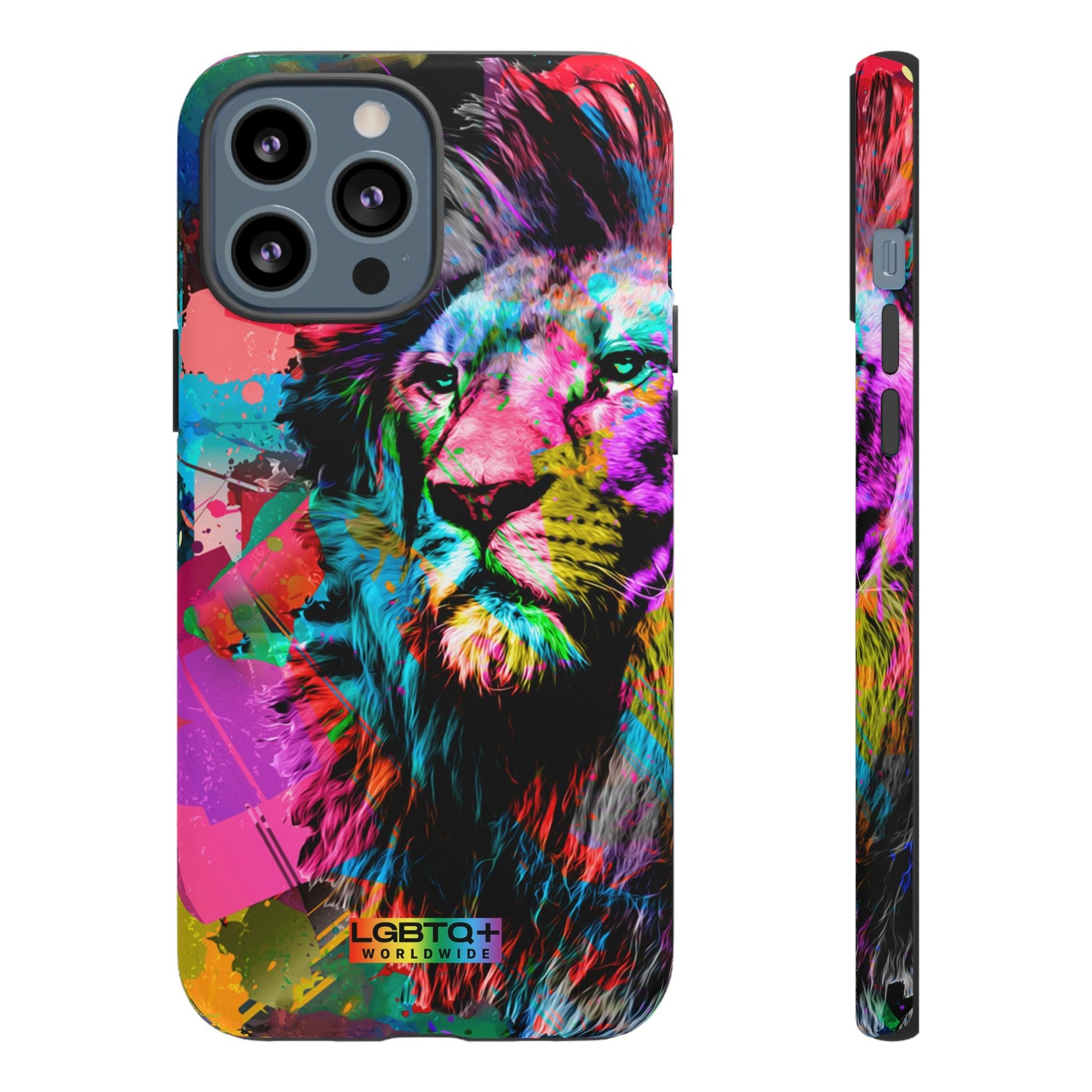 LGBTQWorldwide - ,,STARKER LÖWE" Doppelgehäuse Handyhülle Accessories, Glossy, iPhone Cases, Matte, Phone accessory, Phone Cases, Samsung Cases, Thermo, Valentine's Day Picks lgbtq Bekleidung Accessoires unisex Zubehör